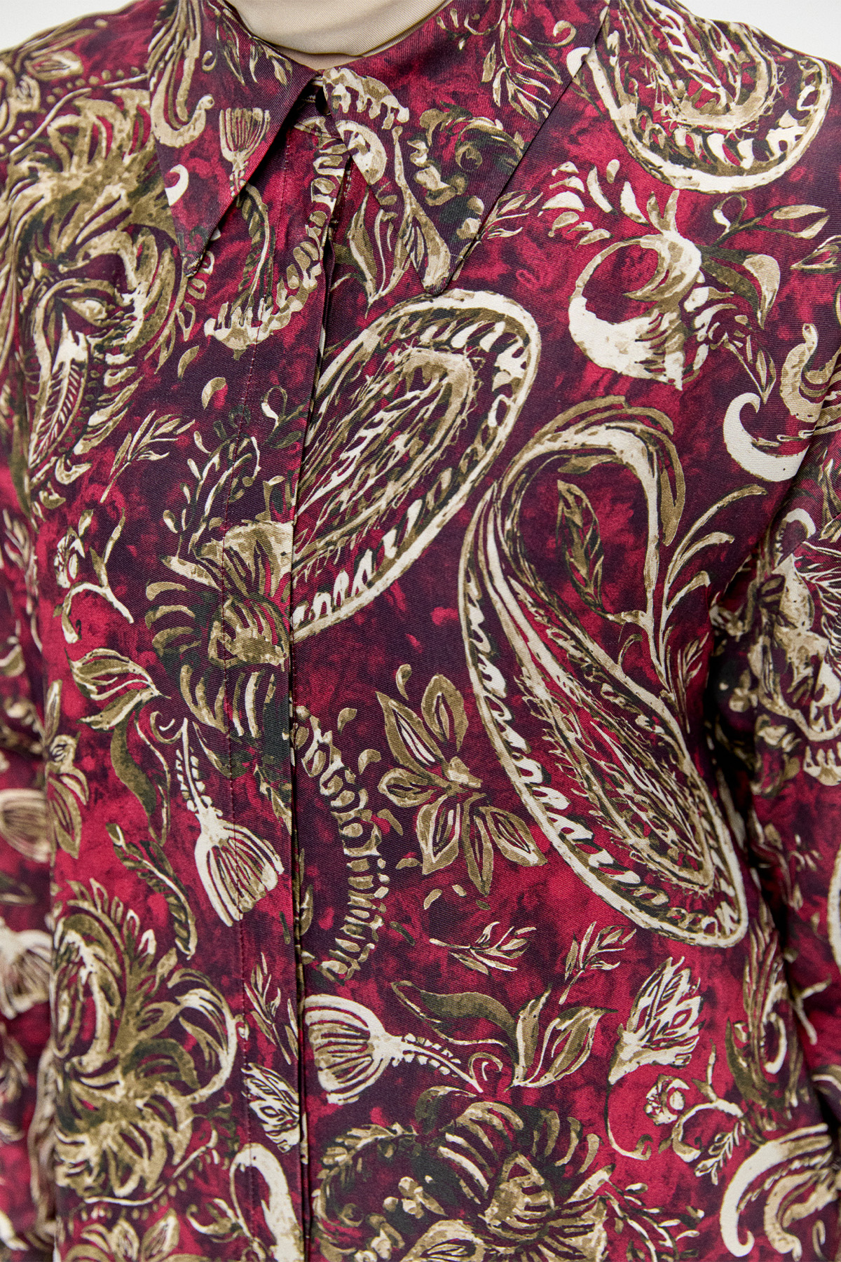 Çoklu Desenli Floş Tunik, Tesettür Giyim