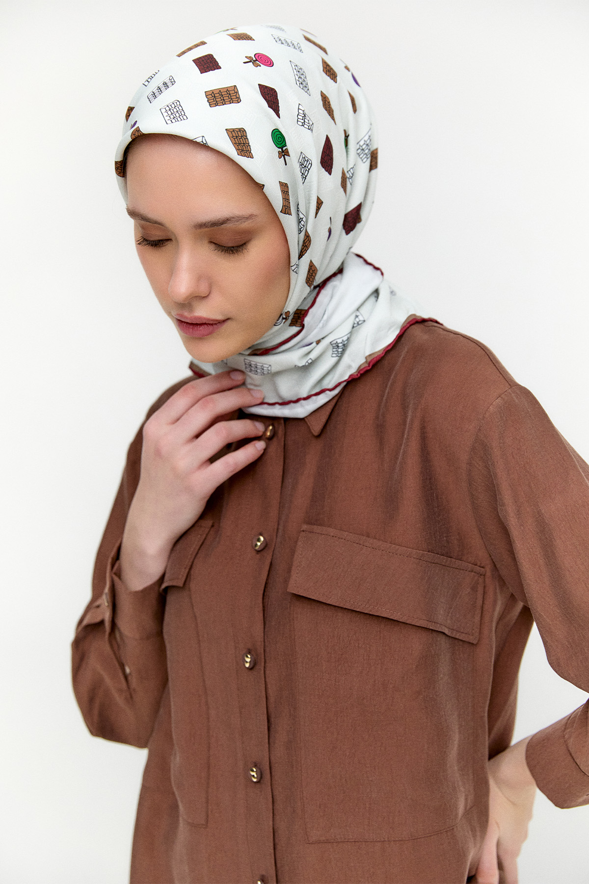 Çift Cepli Oversize Tunik, Tesettür Giyim