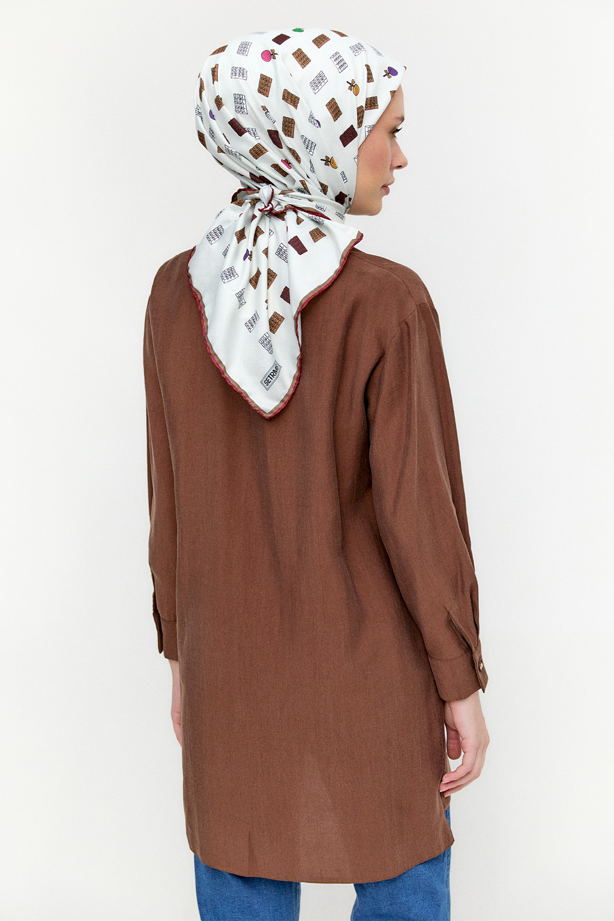 Çift Cepli Oversize Tunik, Tesettür Giyim