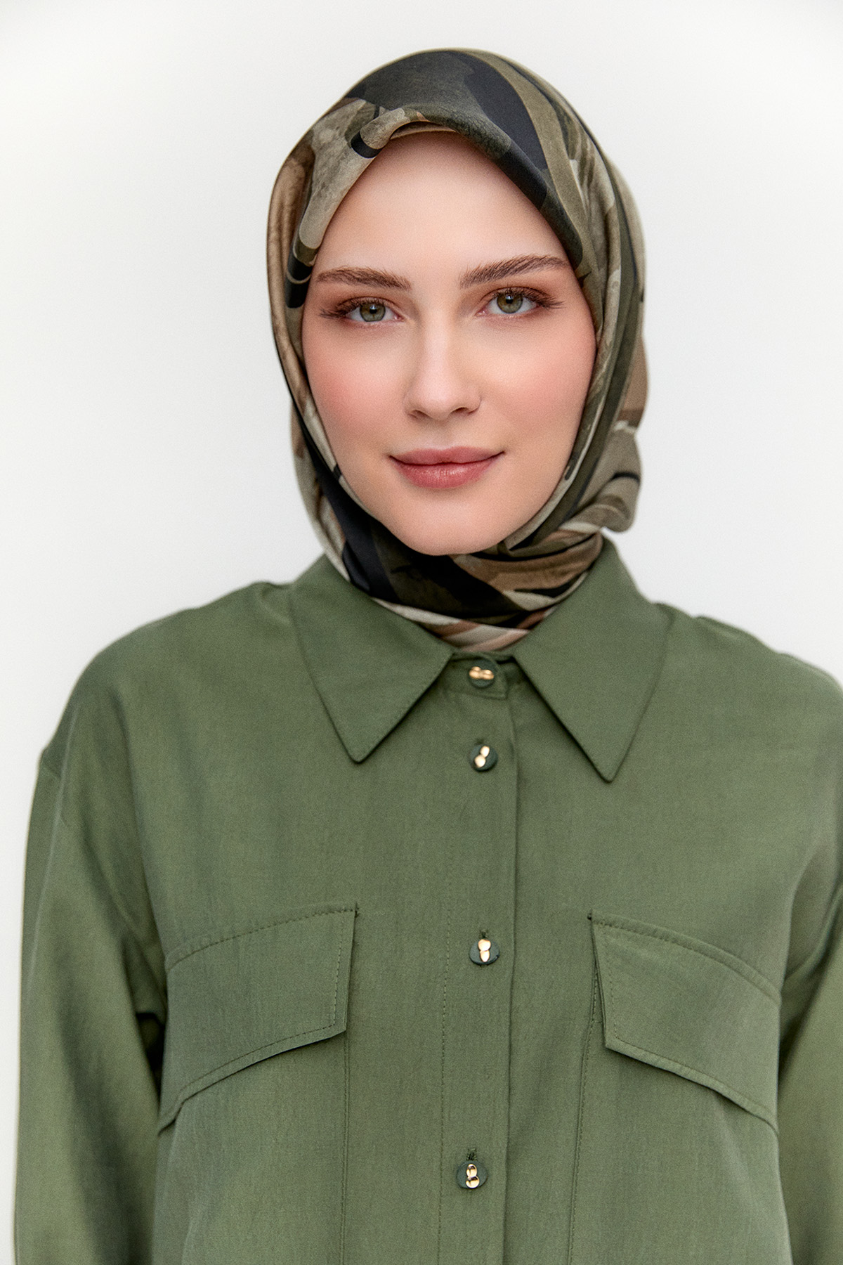 Çift Cepli Oversize Tunik, Tesettür Giyim