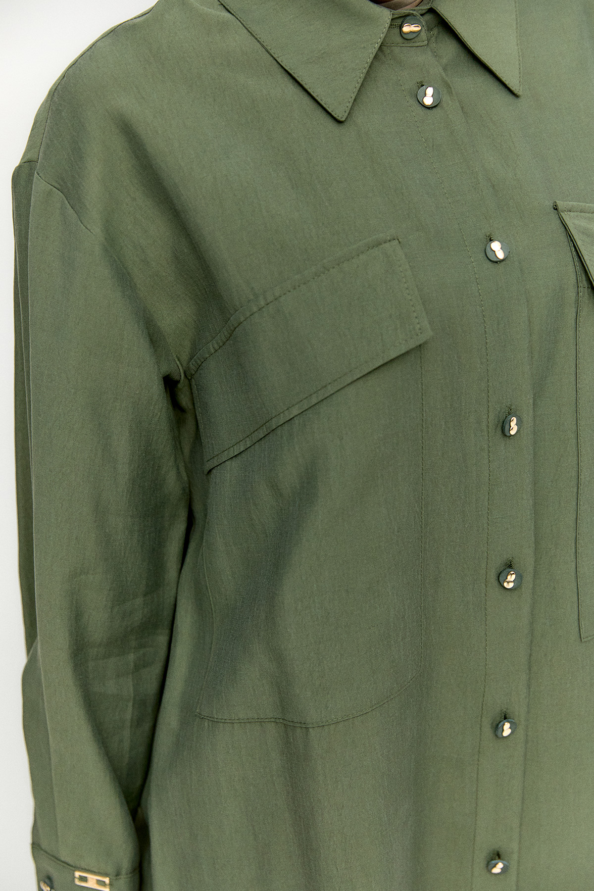 Çift Cepli Oversize Tunik, Tesettür Giyim