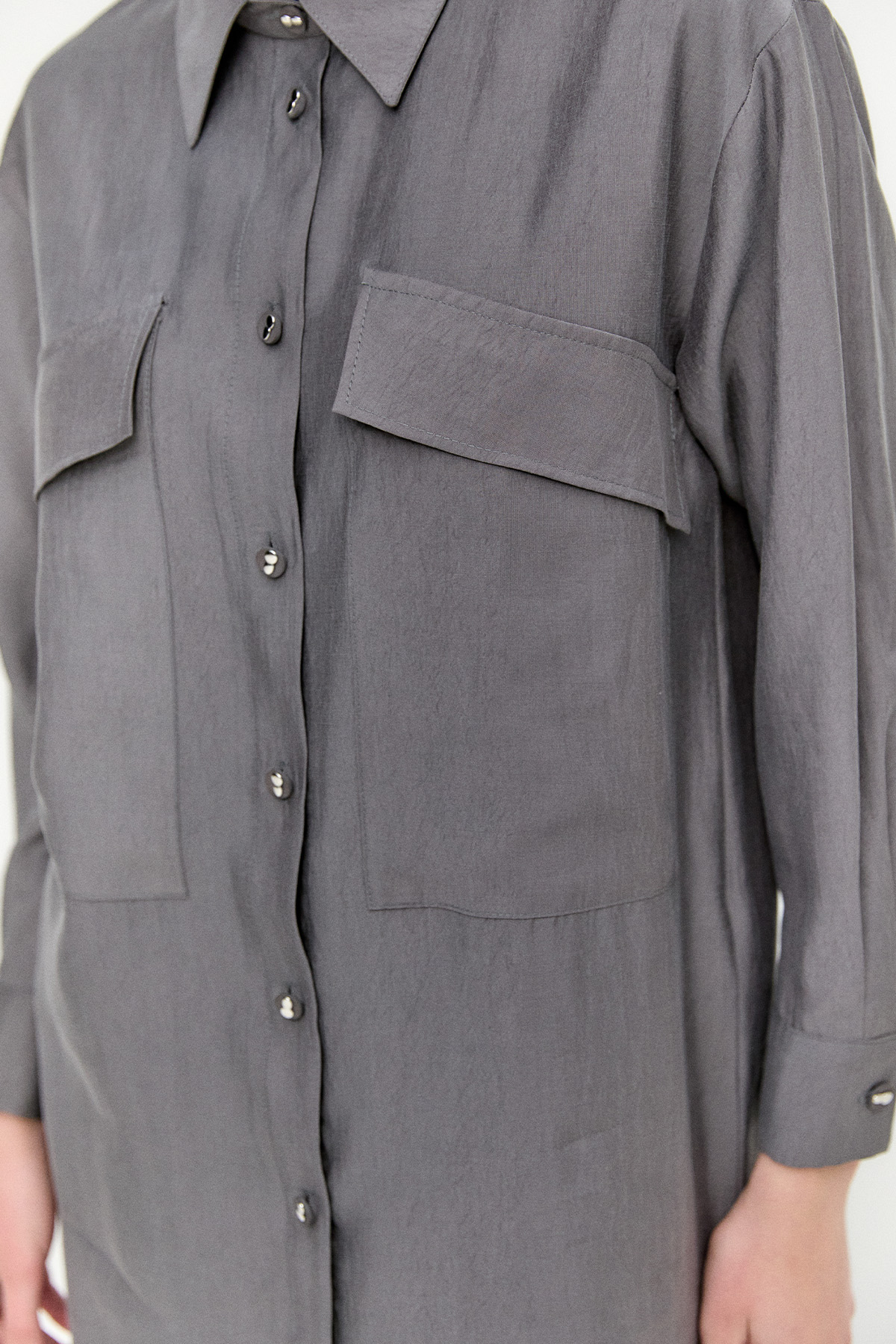 Çift Cepli Oversize Tunik, Tesettür Giyim