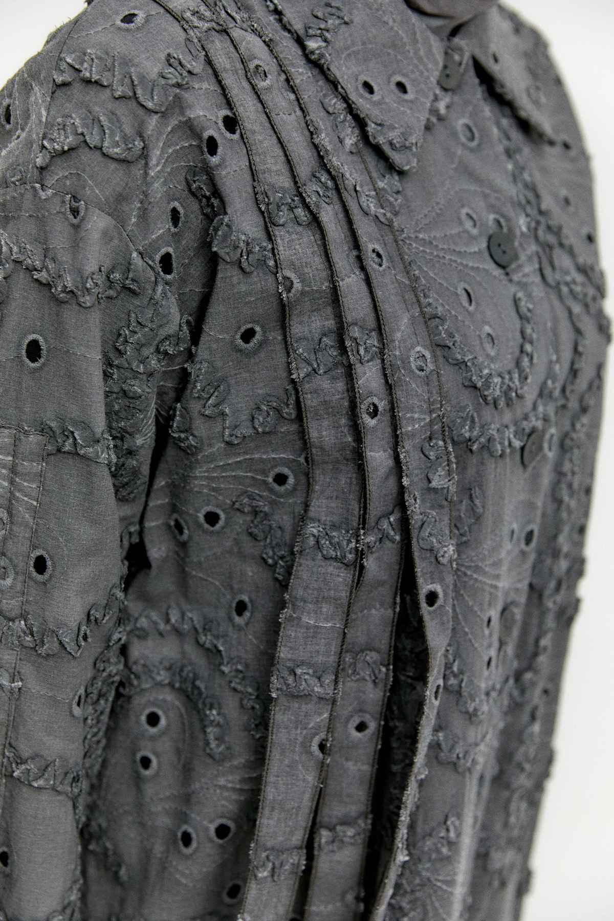 Pamuklu Oversize Brode Tunik, Tesettür Giyim