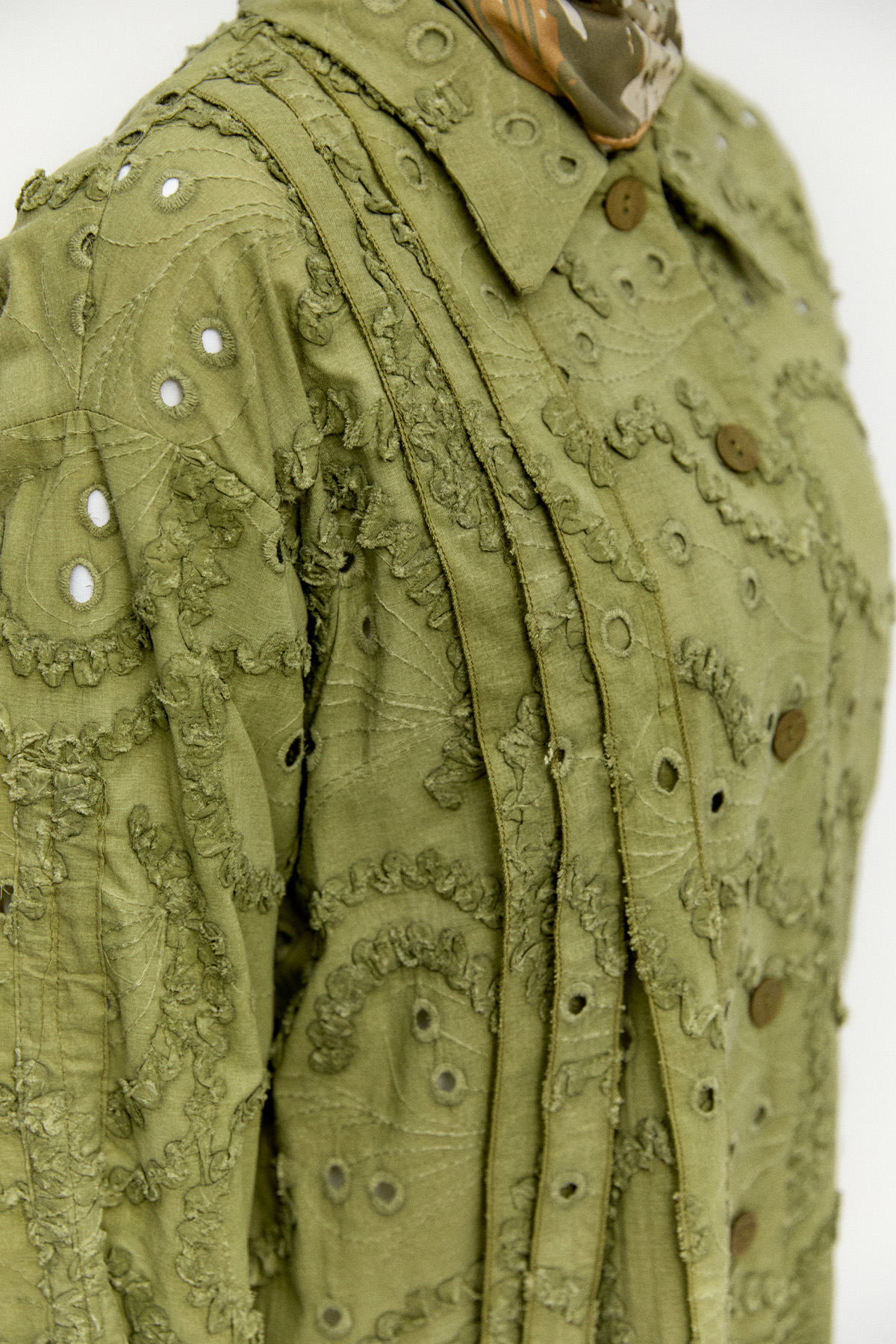 Pamuklu Oversize Brode Tunik, Tesettür Giyim