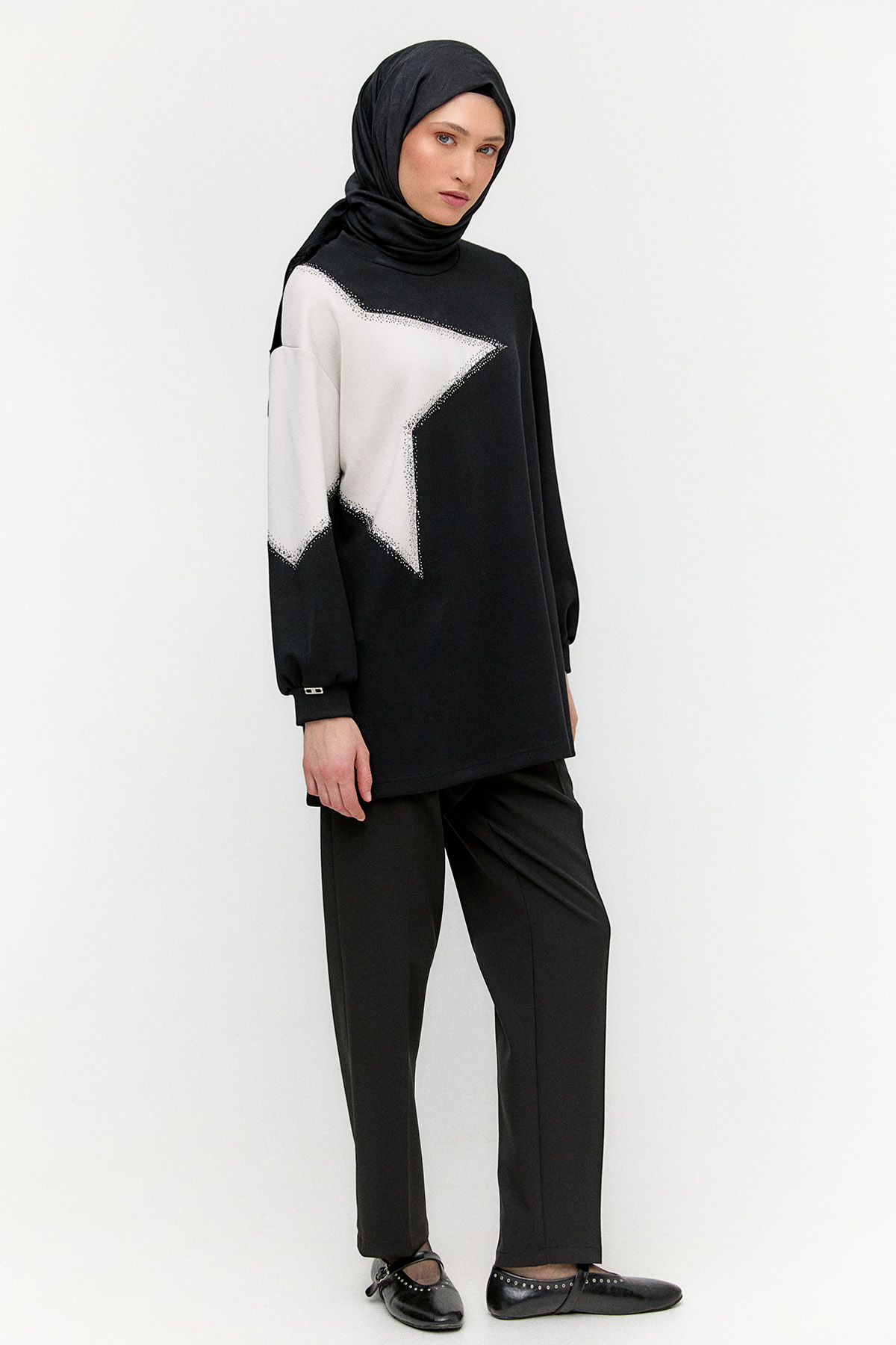 Çift Renkli Basic Tunik, Tesettür Giyim