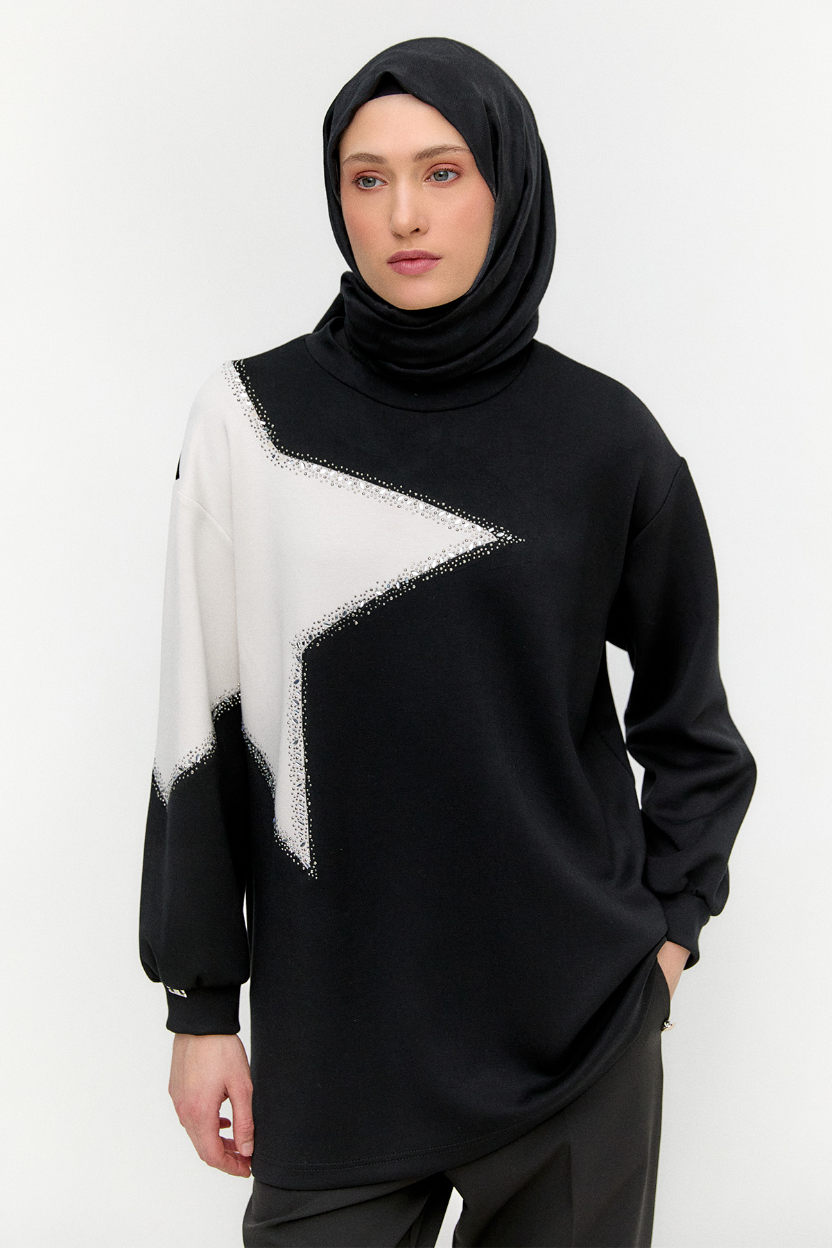 Çift Renkli Basic Tunik, Tesettür Giyim