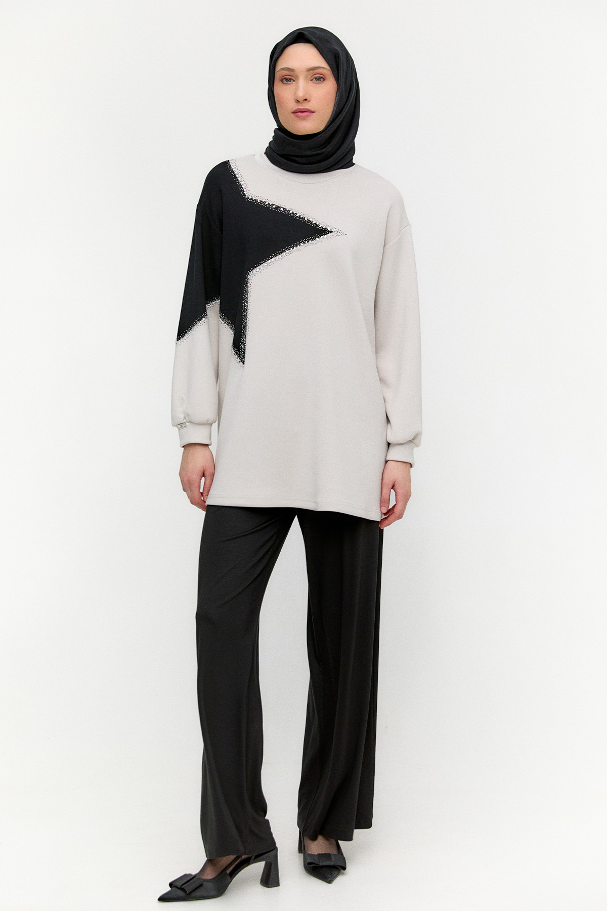 Çift Renkli Basic Tunik, Tesettür Giyim