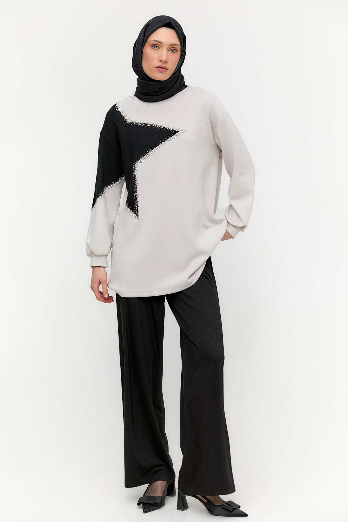 Çift Renkli Basic Tunik, Tesettür Giyim