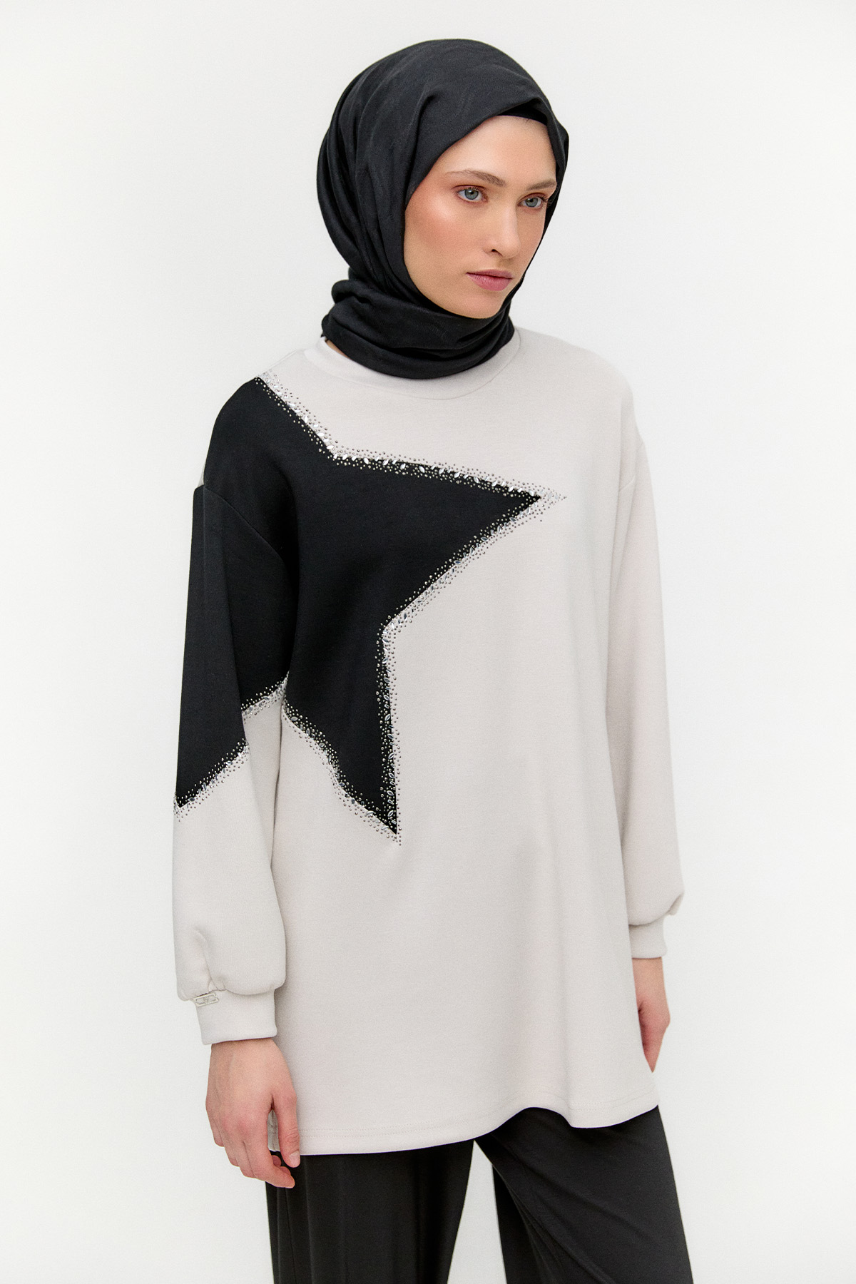 Çift Renkli Basic Tunik, Tesettür Giyim