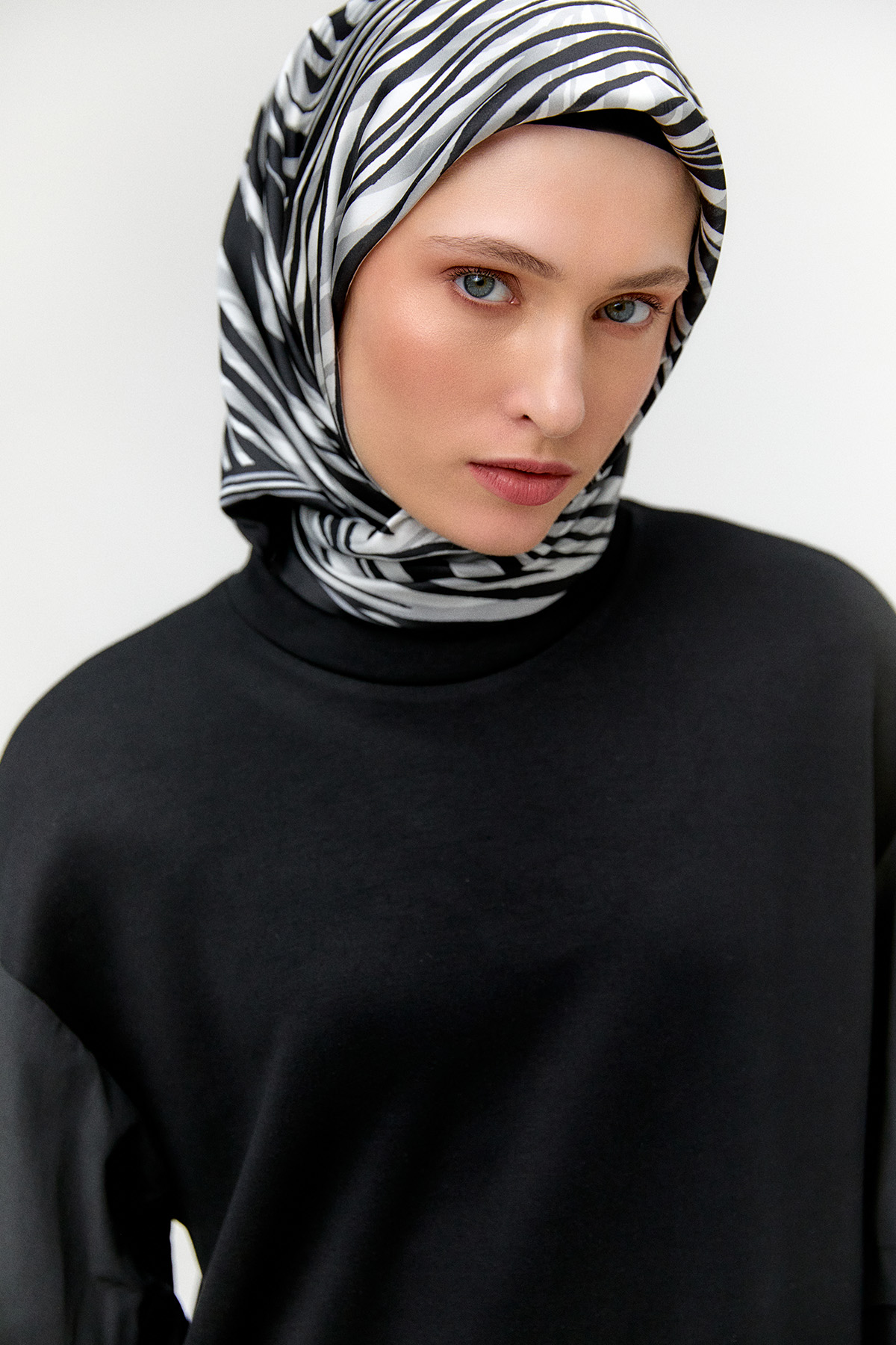 Stoper Detaylı Basic Tunik, Tesettür Giyim