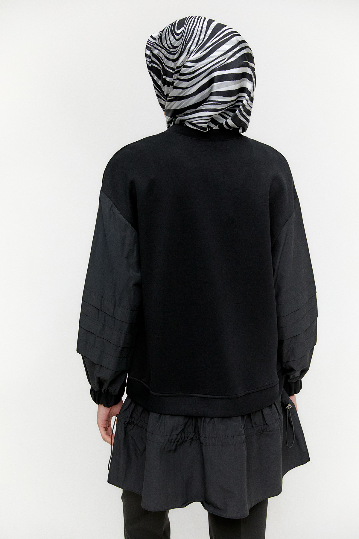 Stoper Detaylı Basic Tunik, Tesettür Giyim