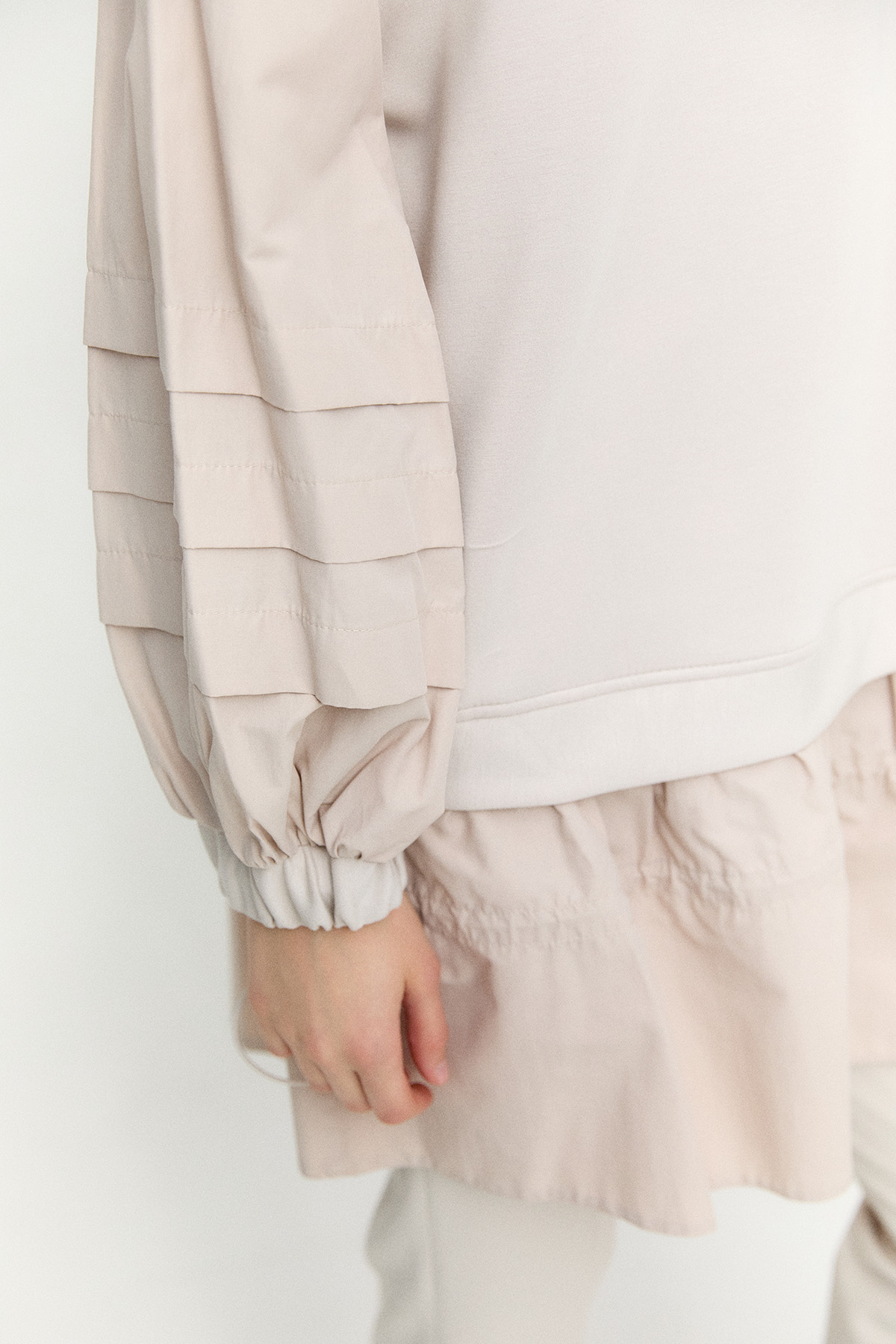 Stoper Detaylı Basic Tunik, Tesettür Giyim