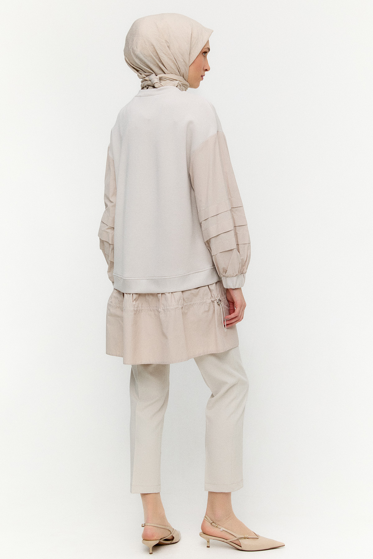 Stoper Detaylı Basic Tunik, Tesettür Giyim