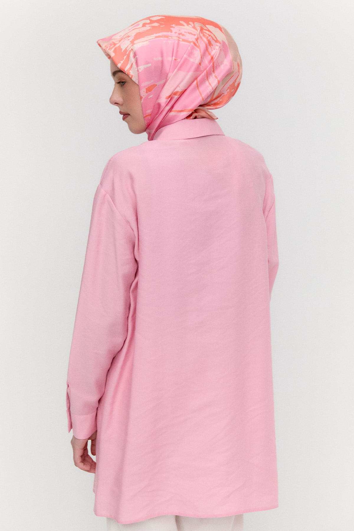 Nakış Detaylı Lyocell Tunik, Tesettür Giyim
