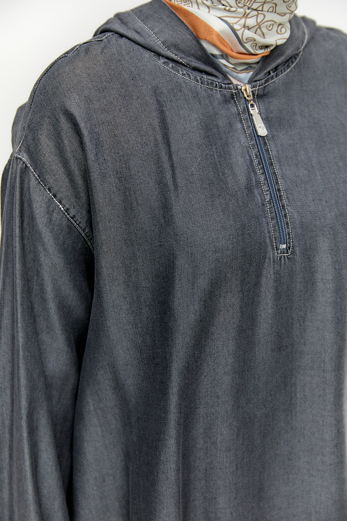 Sırt Detaylı Pamuklu Tunik, Tesettür Giyim