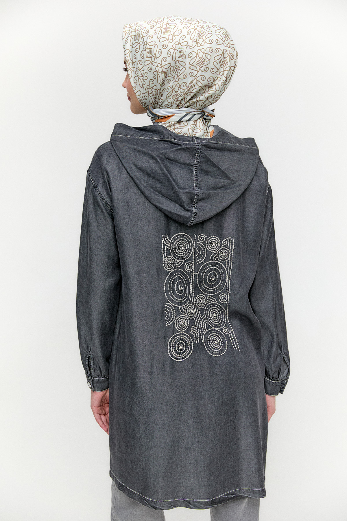 Sırt Detaylı Pamuklu Tunik, Tesettür Giyim