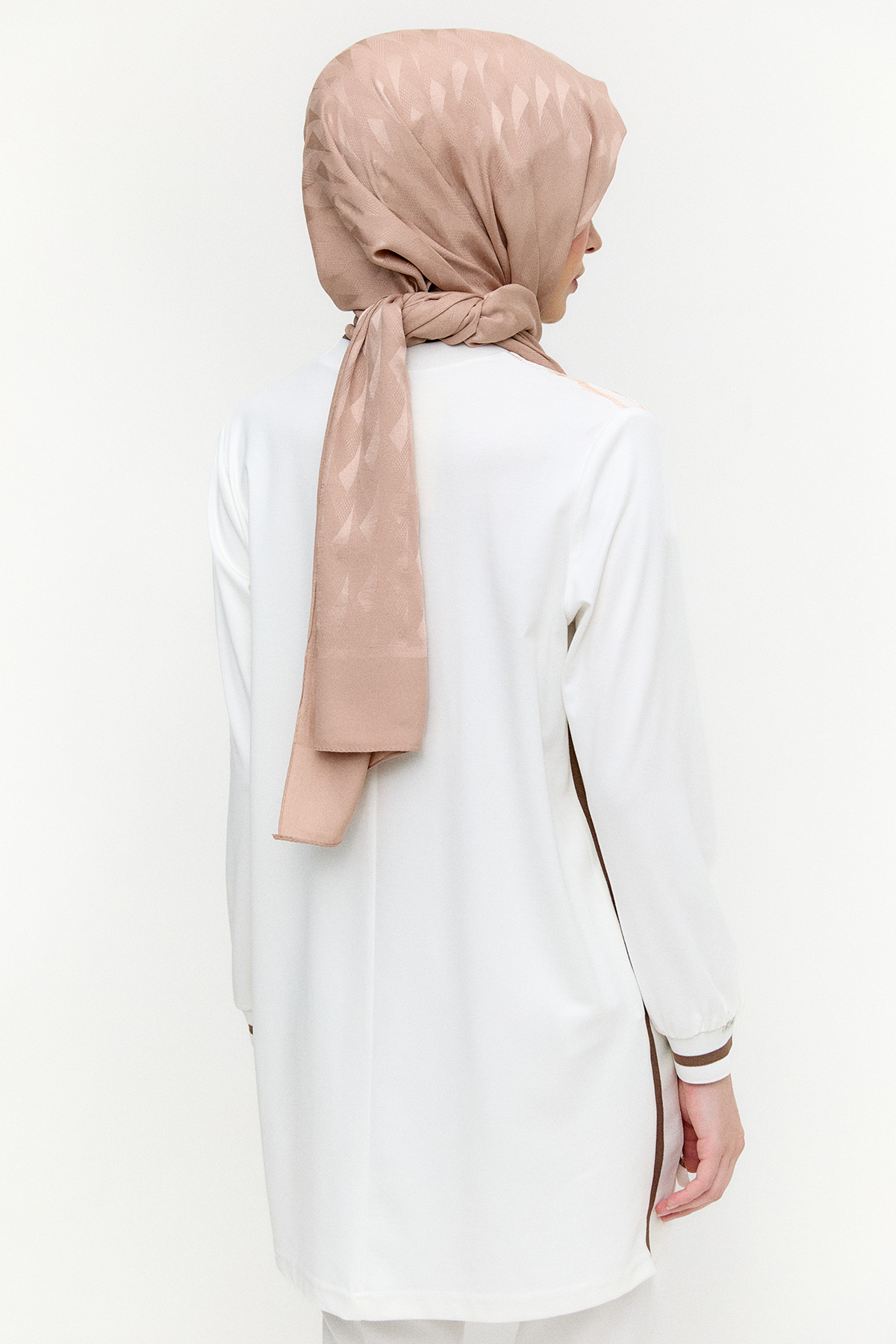 Desenli Ribanalı Tunik, Tesettür Giyim