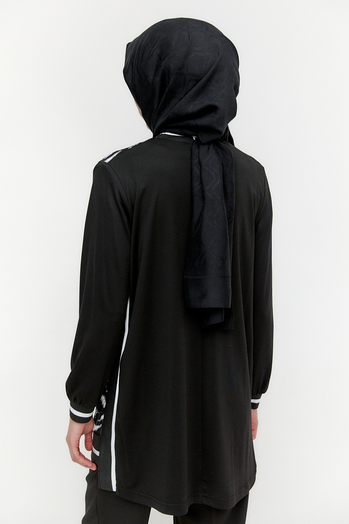 Desenli Ribanalı Tunik, Tesettür Giyim