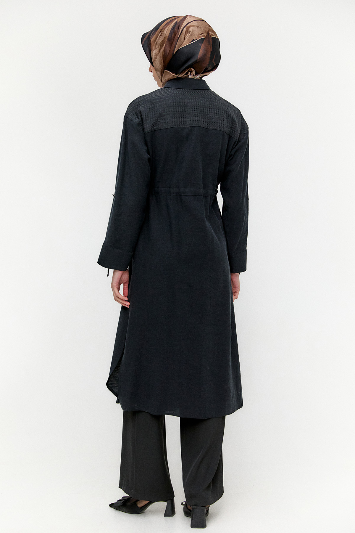 Pamuklu Keten Görünümlü Tunik, Tesettür Giyim