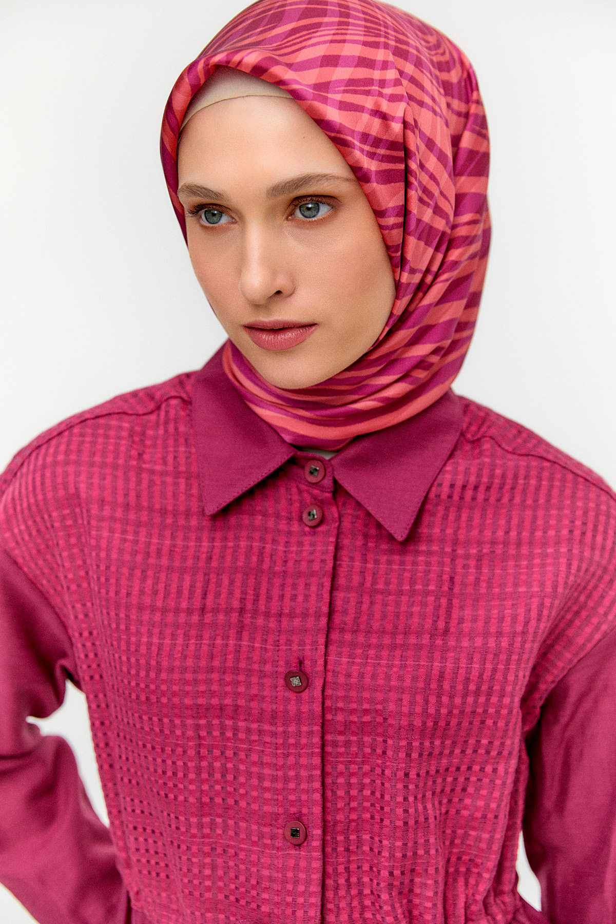 Pamuklu Keten Görünümlü Tunik, Tesettür Giyim