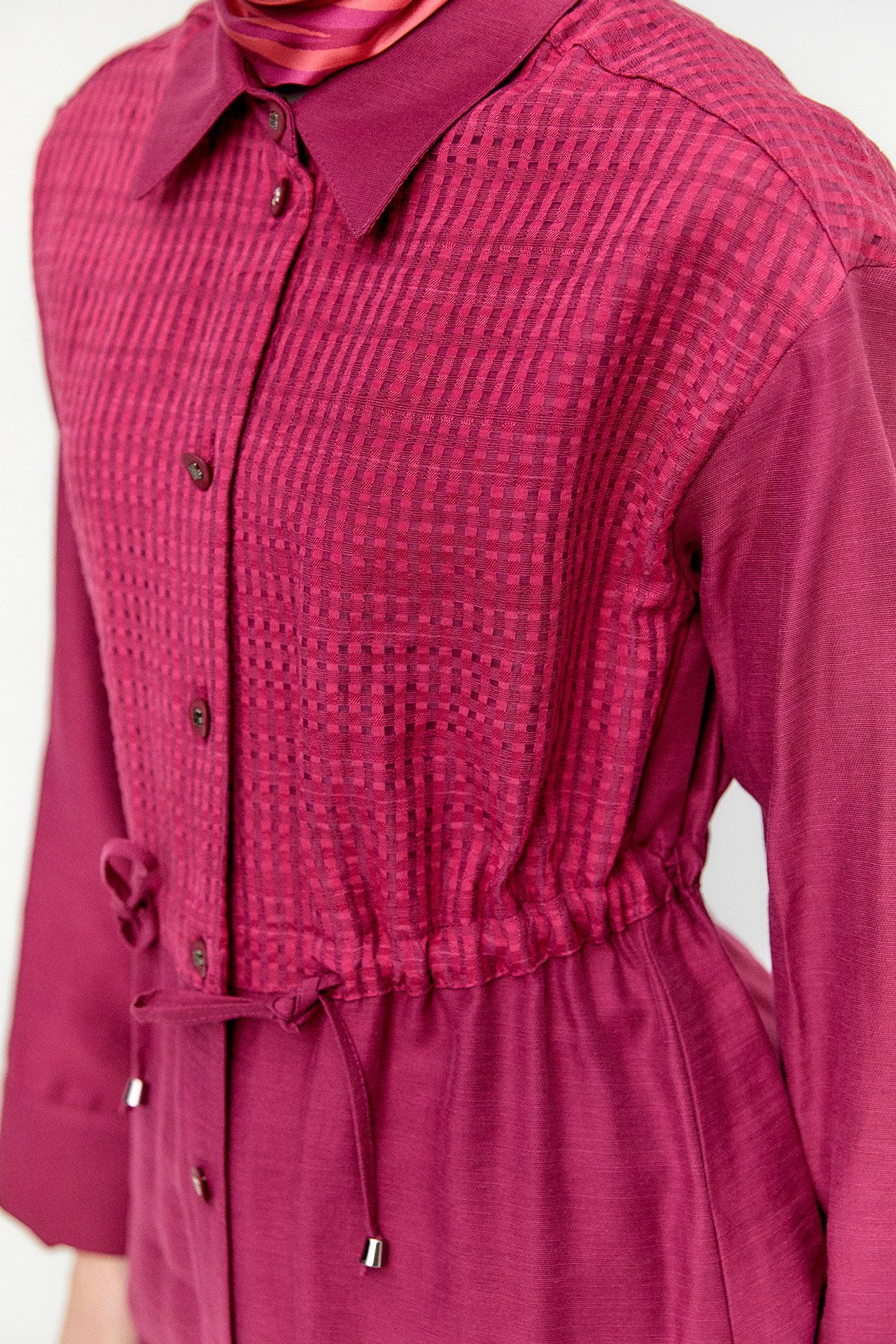 Pamuklu Keten Görünümlü Tunik, Tesettür Giyim