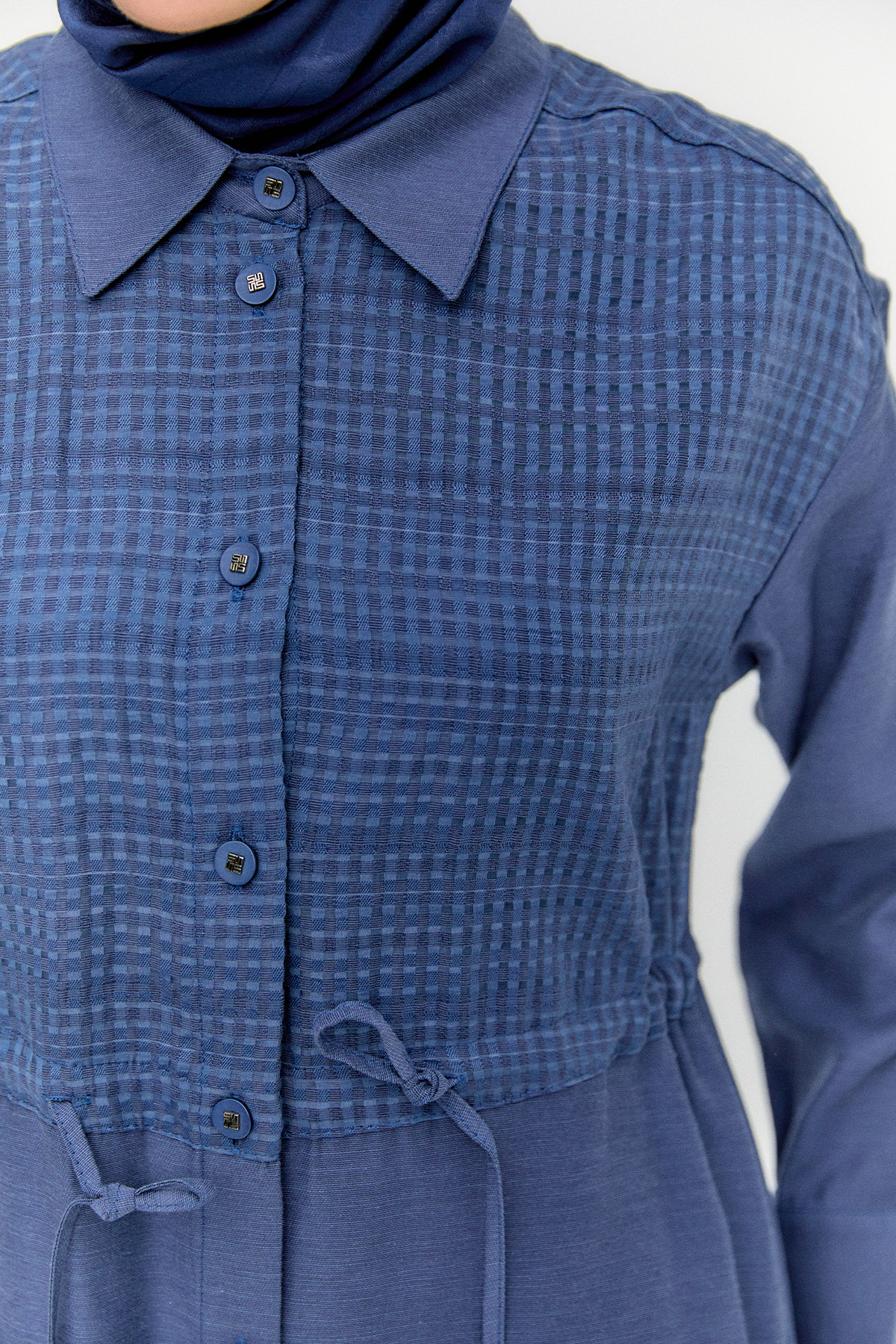 Pamuklu Keten Görünümlü Tunik, Tesettür Giyim