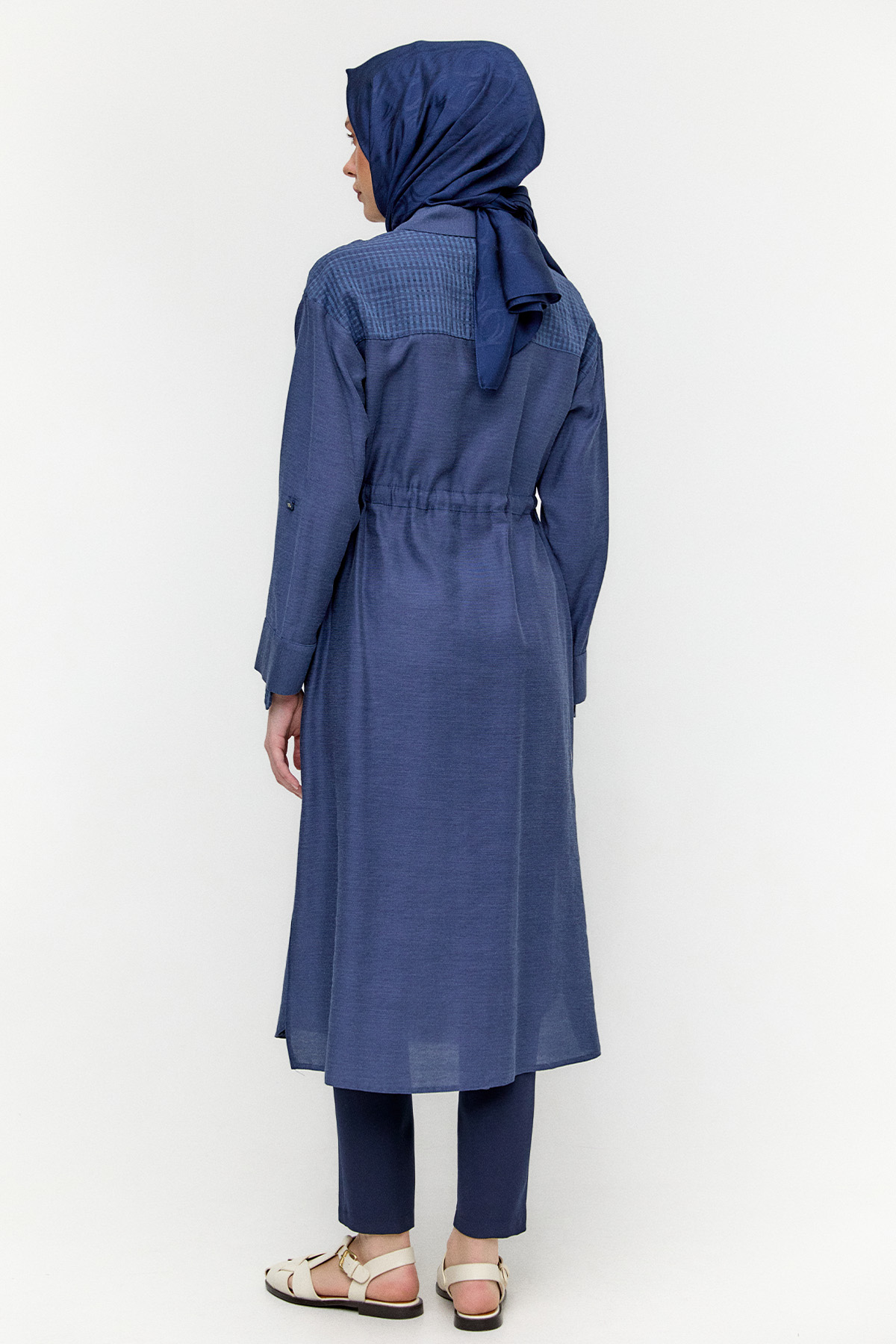 Pamuklu Keten Görünümlü Tunik, Tesettür Giyim