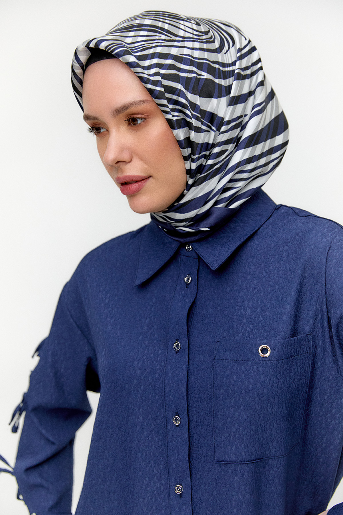 Tek Cepli Fiyonklu Tunik, Tesettür Giyim