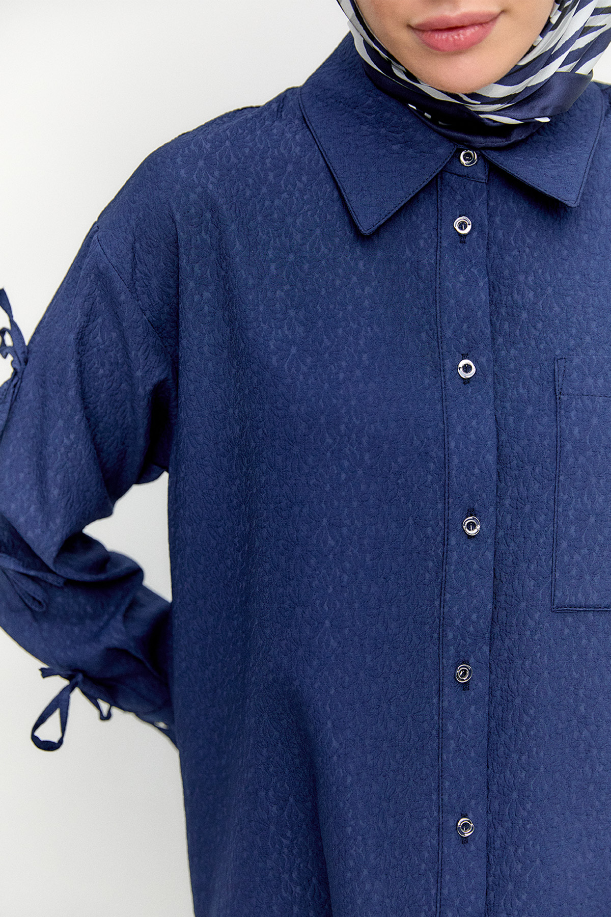 Tek Cepli Fiyonklu Tunik, Tesettür Giyim