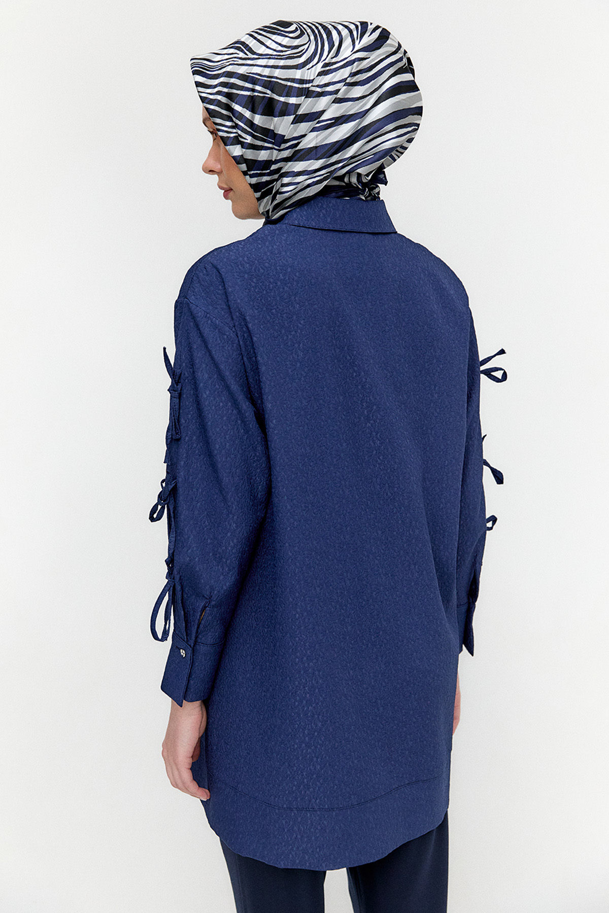 Tek Cepli Fiyonklu Tunik, Tesettür Giyim