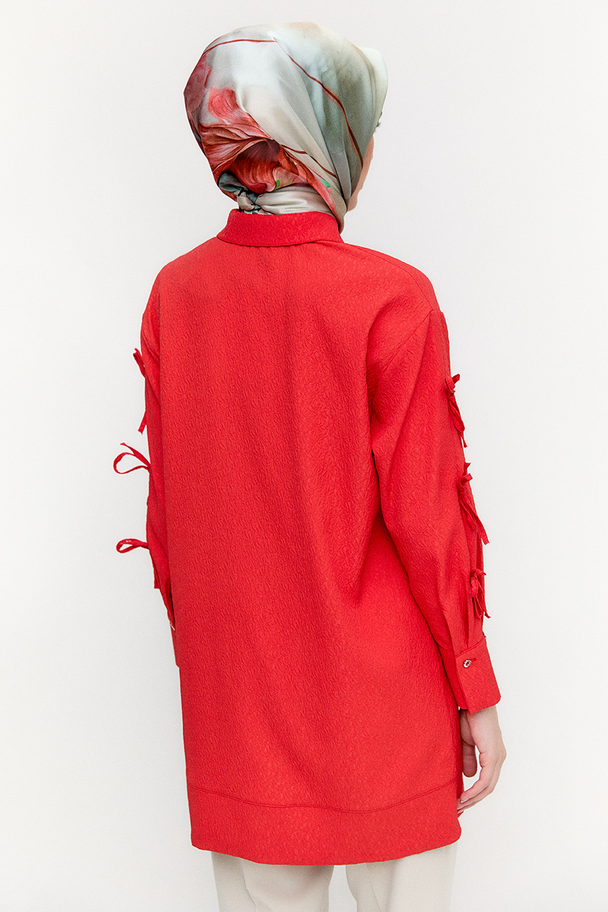 Tek Cepli Fiyonklu Tunik, Tesettür Giyim