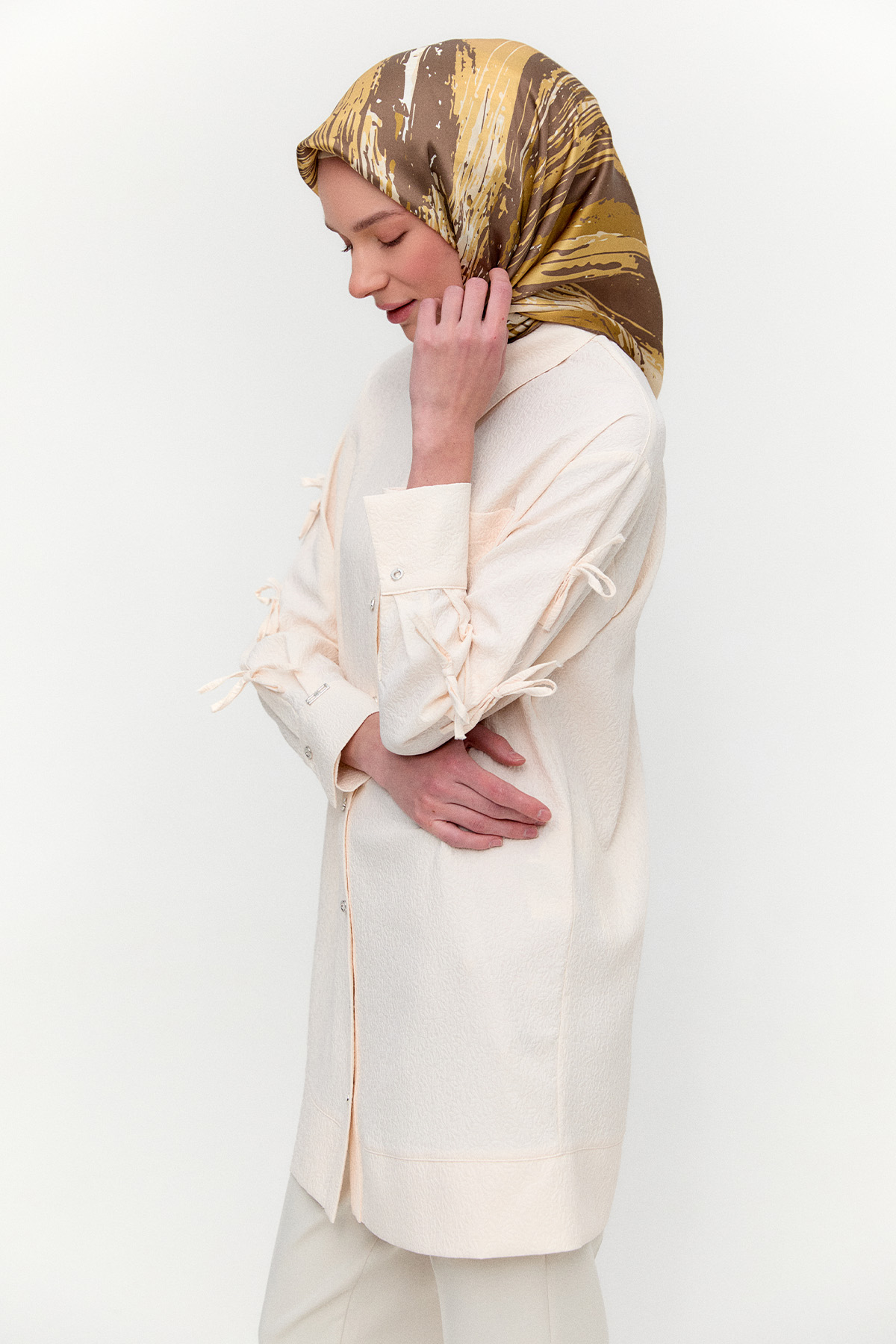 Tek Cepli Fiyonklu Tunik, Tesettür Giyim