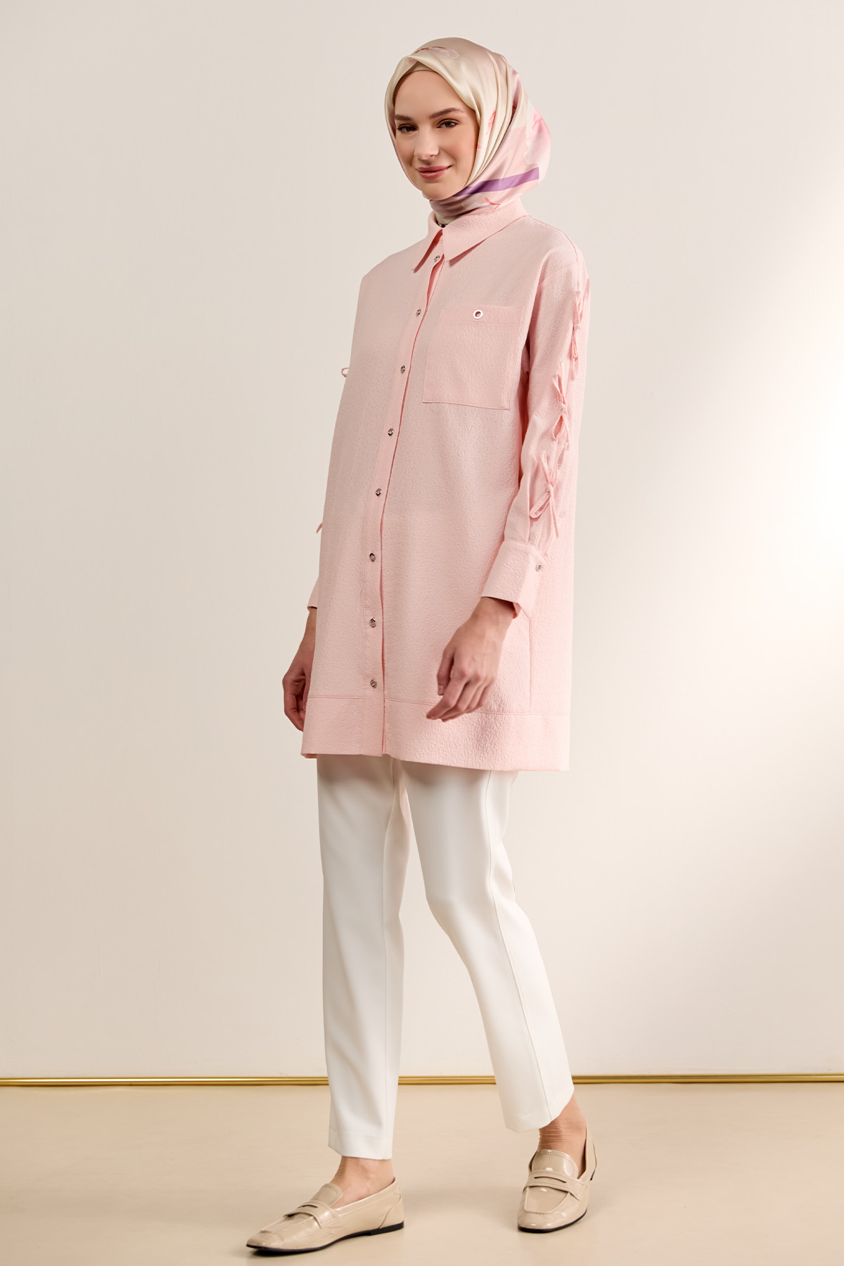 Tek Cepli Fiyonklu Tunik, Tesettür Giyim