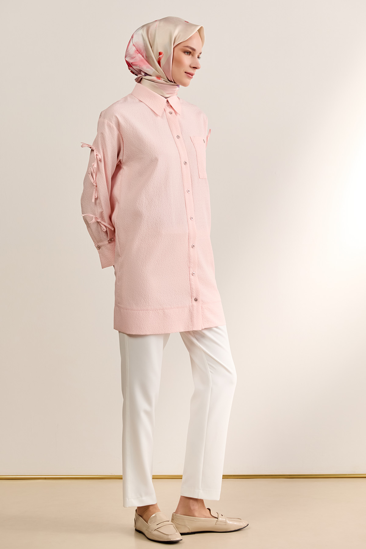 Tek Cepli Fiyonklu Tunik, Tesettür Giyim