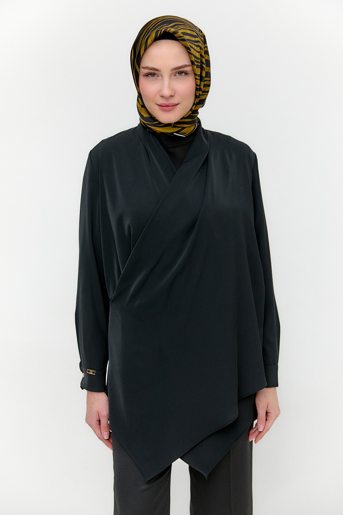 Şal Yaka Anvelop Kesim Tunik, Tesettür Giyim
