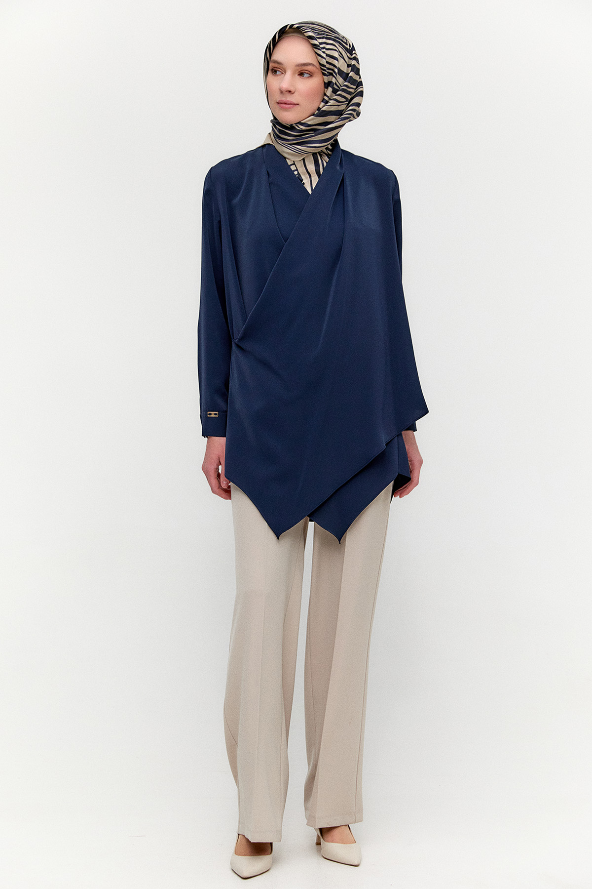 Şal Yaka Anvelop Kesim Tunik, Tesettür Giyim
