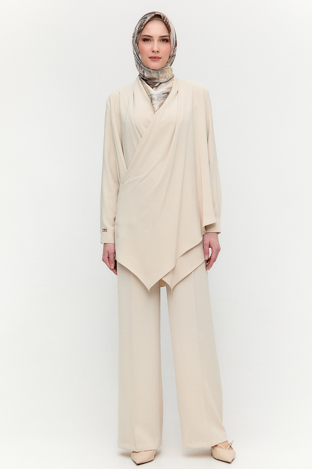 Şal Yaka Anvelop Kesim Tunik, Tesettür Giyim