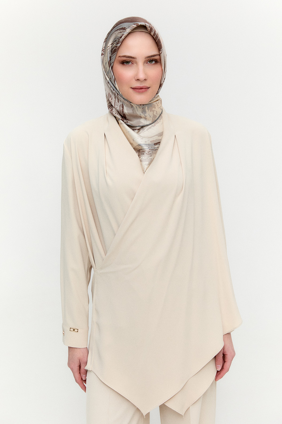 Şal Yaka Anvelop Kesim Tunik, Tesettür Giyim