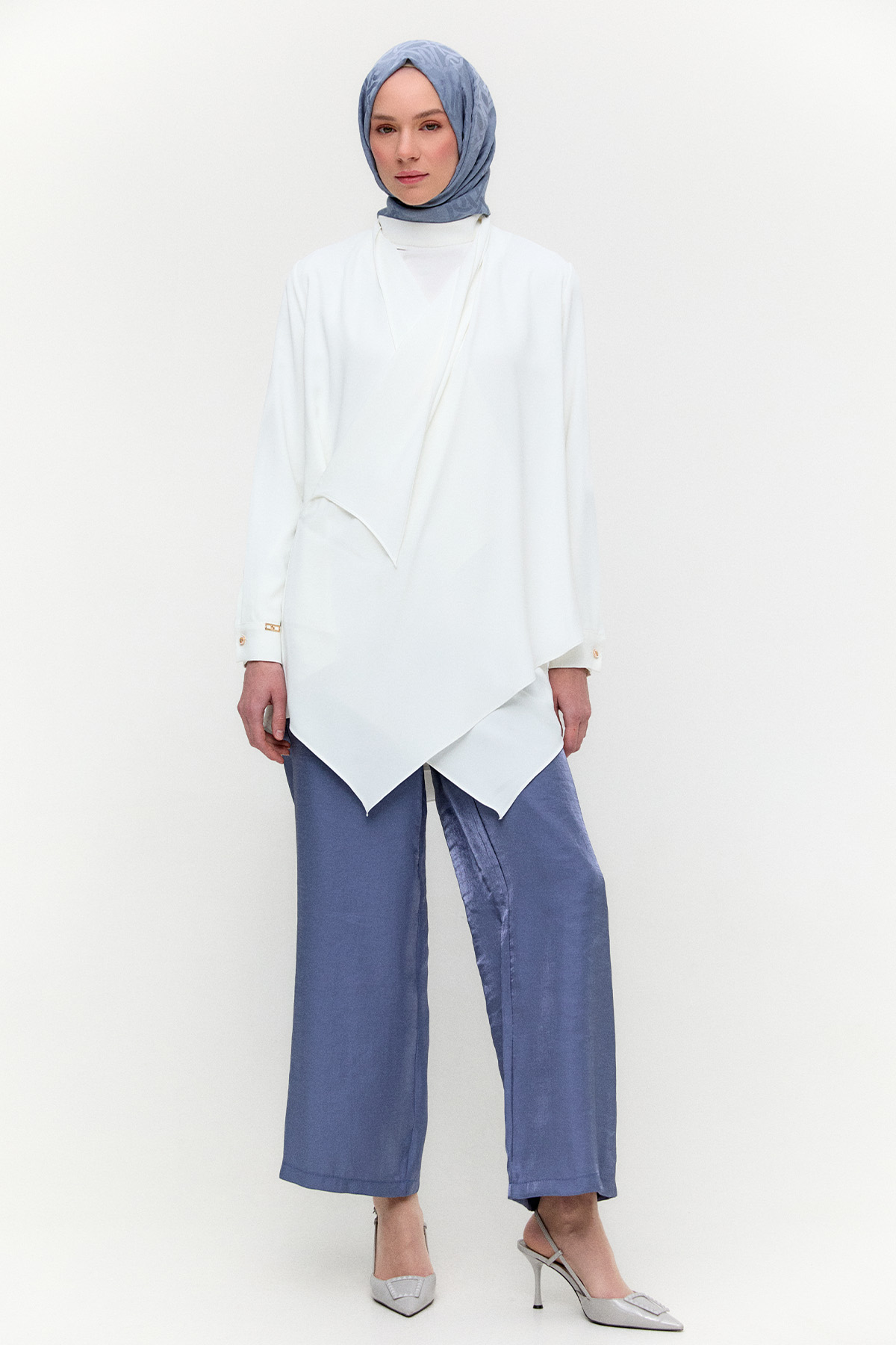 Şal Yaka Anvelop Kesim Tunik, Tesettür Giyim