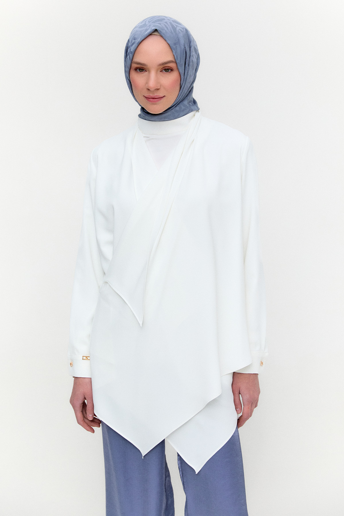 Şal Yaka Anvelop Kesim Tunik, Tesettür Giyim