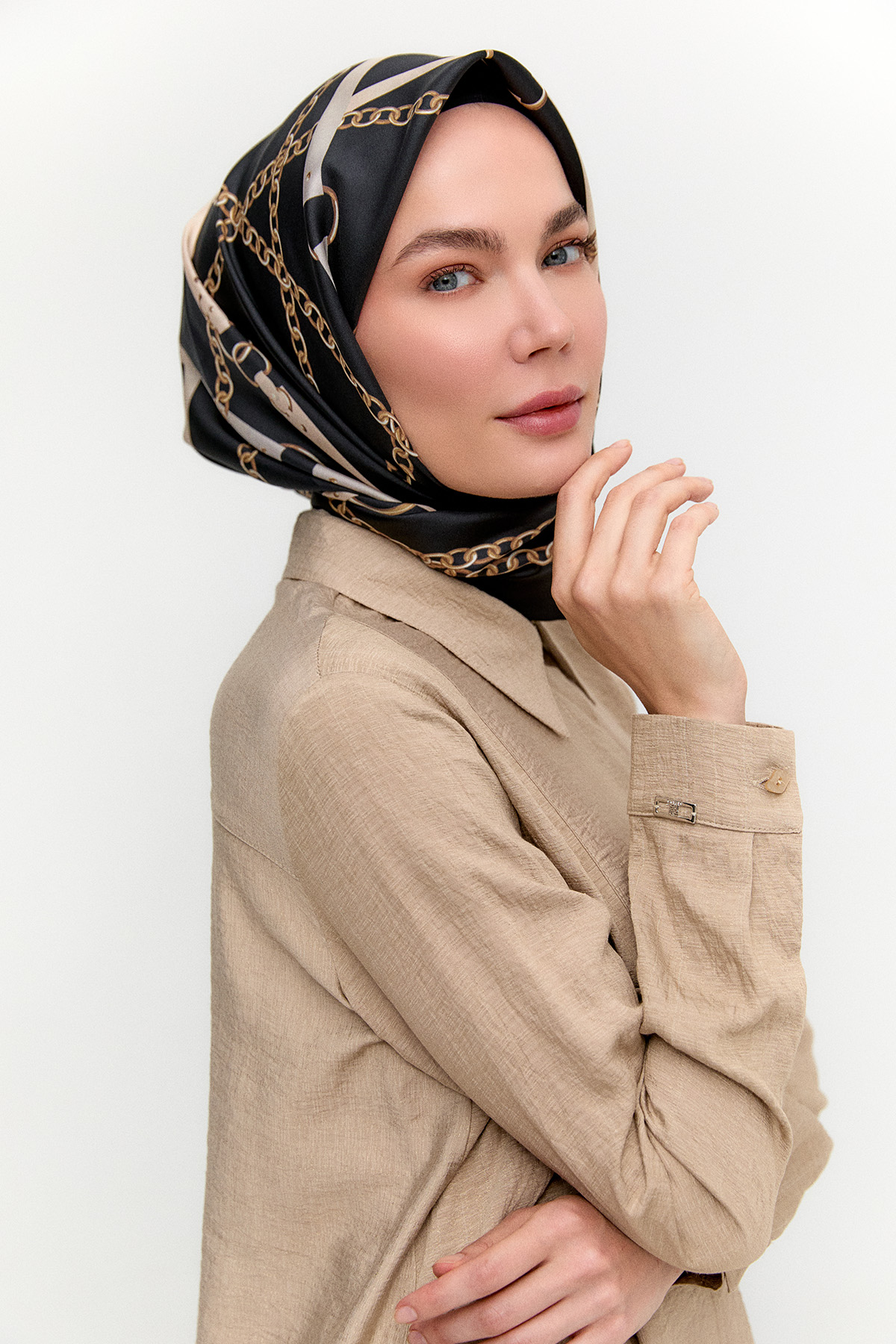 Dökümlü Viskon Tunik, Tesettür Giyim