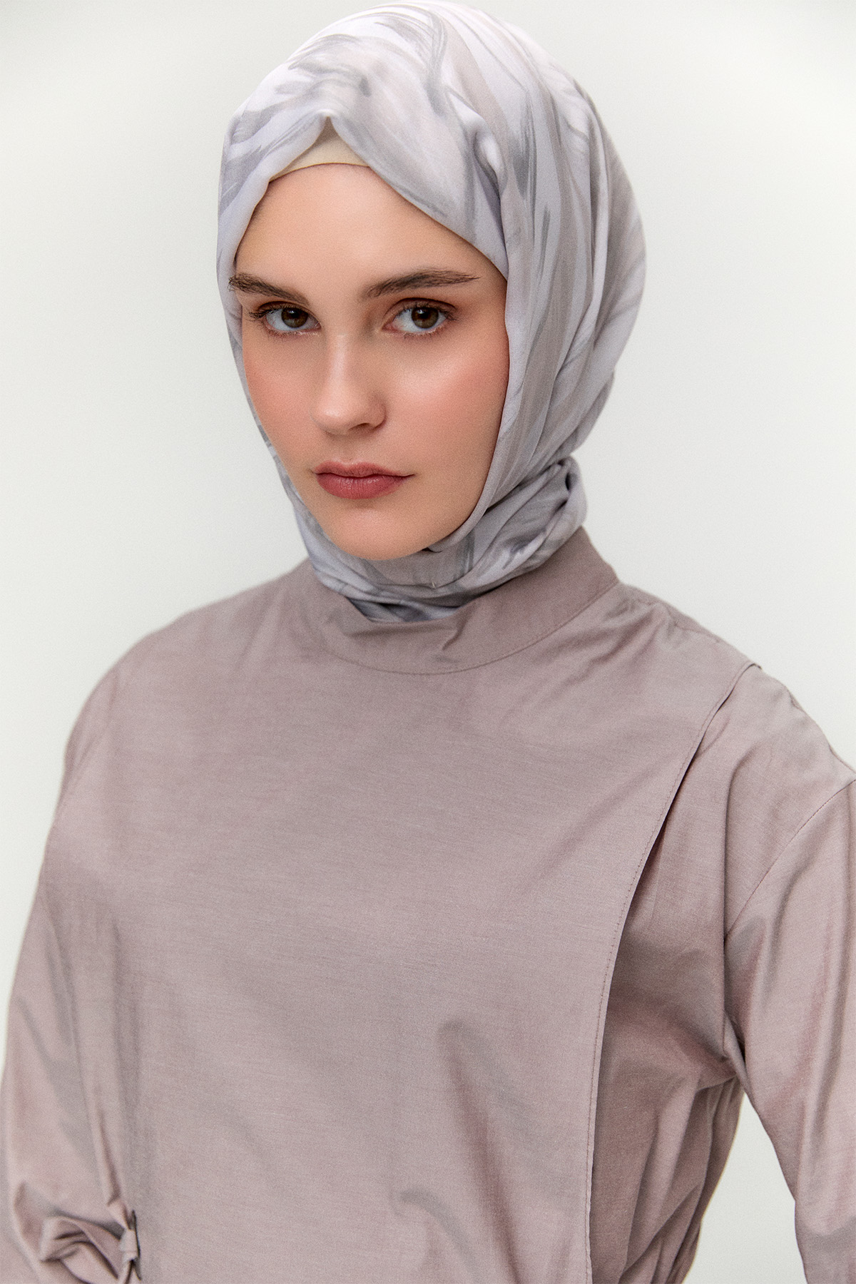 Kuşgözü Detaylı Rüzgarlıklı Tunik, Tesettür Giyim