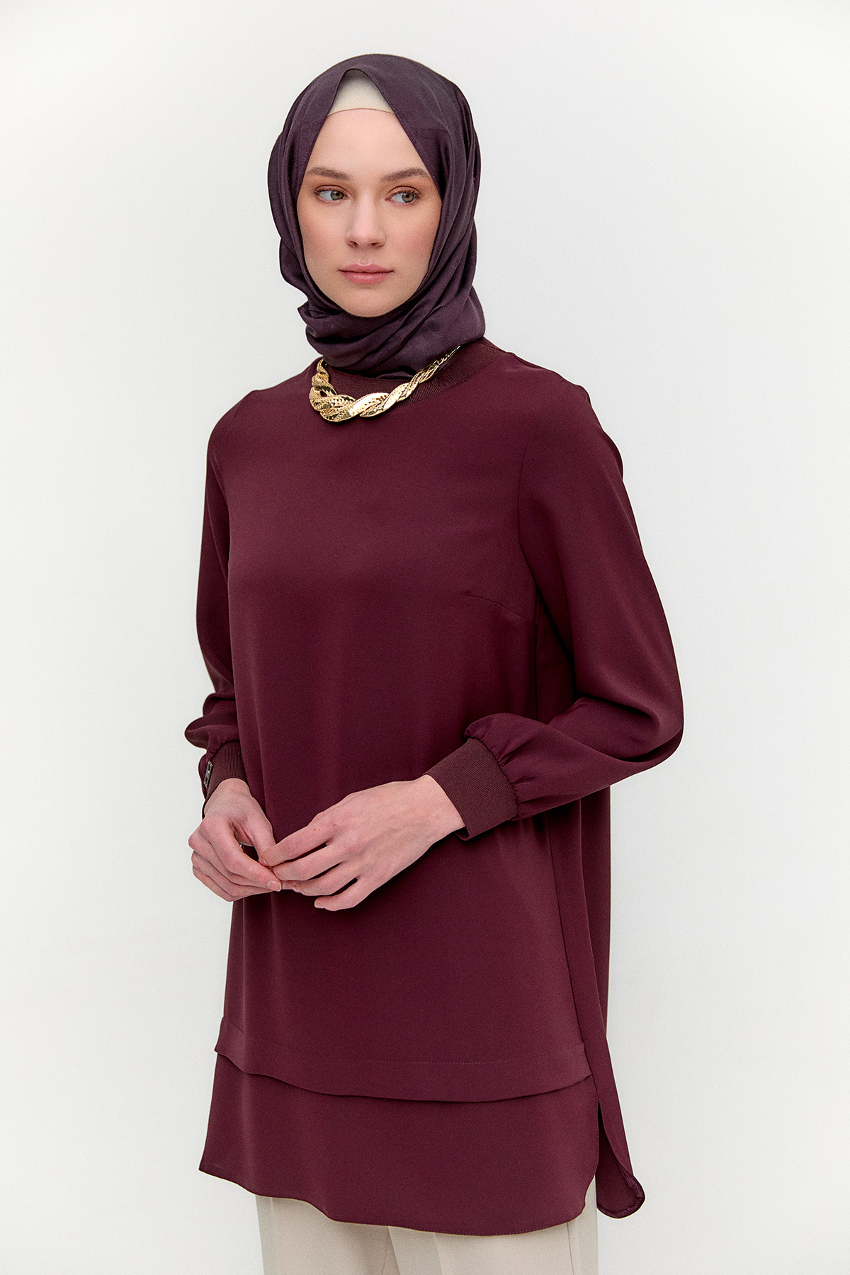 Ribanalı Basic Tunik, Tesettür Giyim