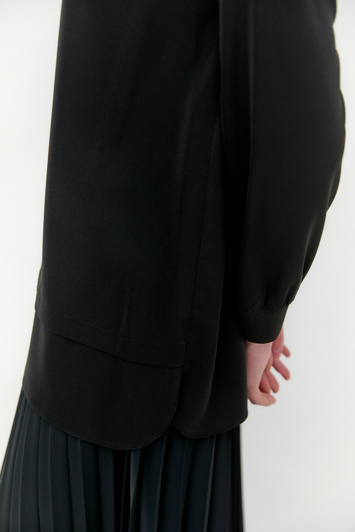 Ribanalı Detaylı Basic Tunik, Tesettür Giyim