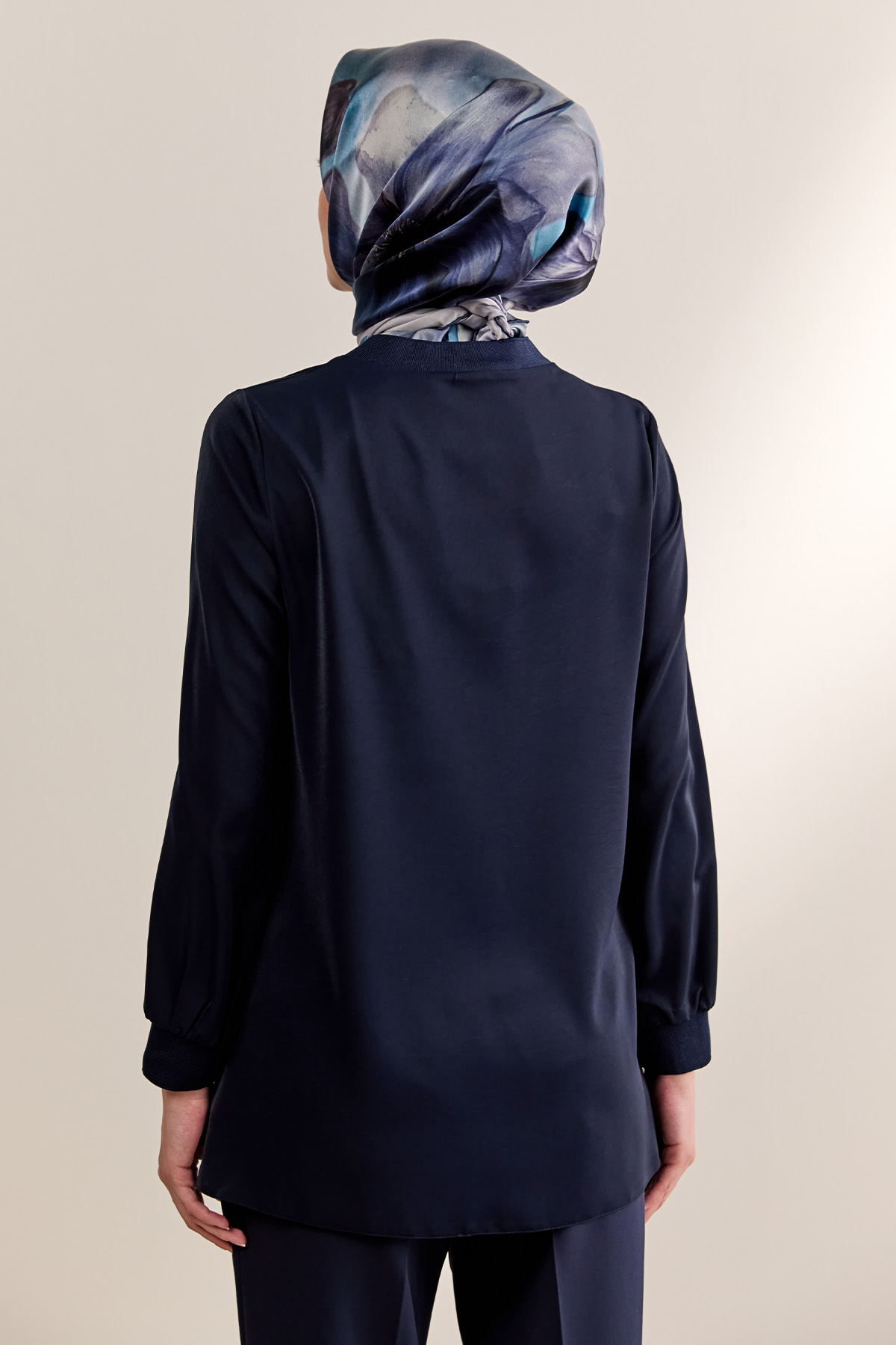 Ribanalı Detaylı Basic Tunik, Tesettür Giyim