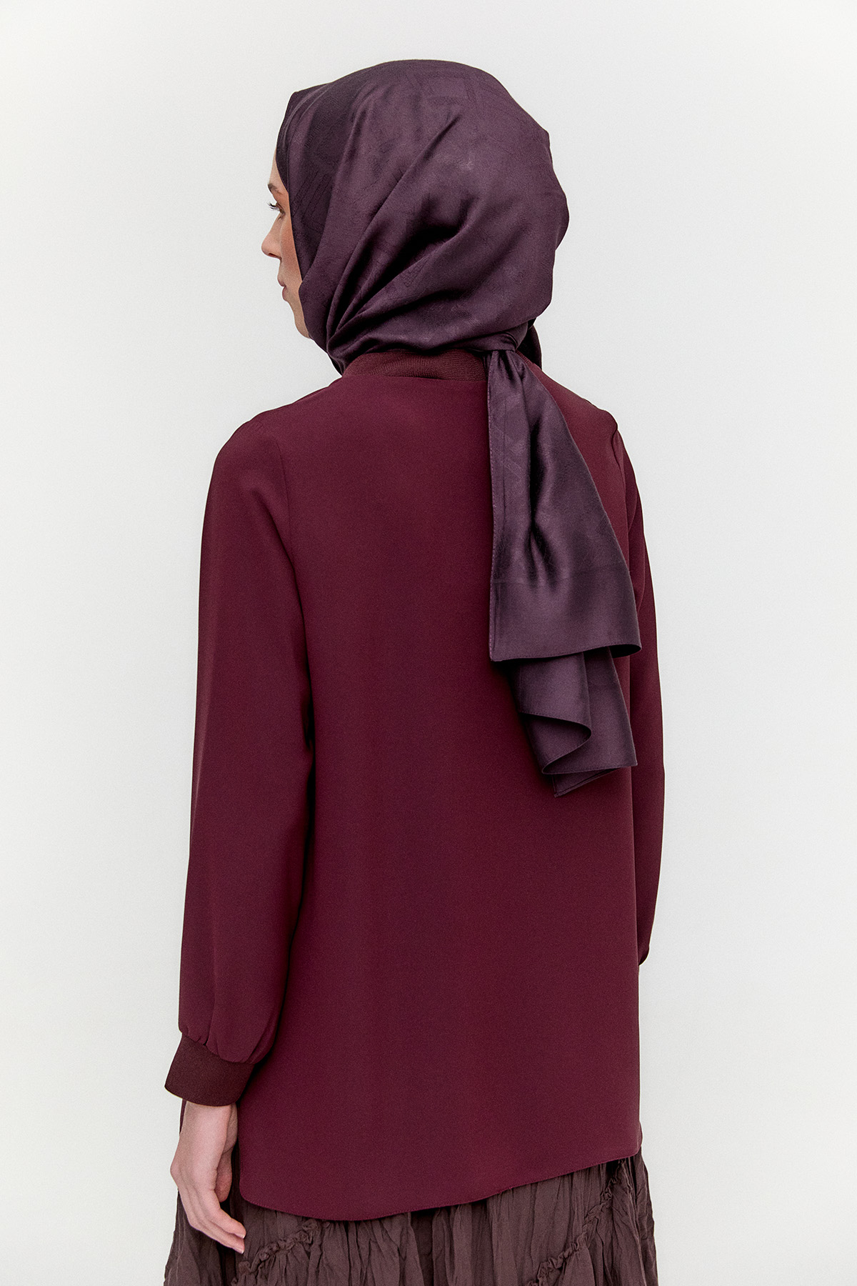 Ribanalı Detaylı Basic Tunik, Tesettür Giyim