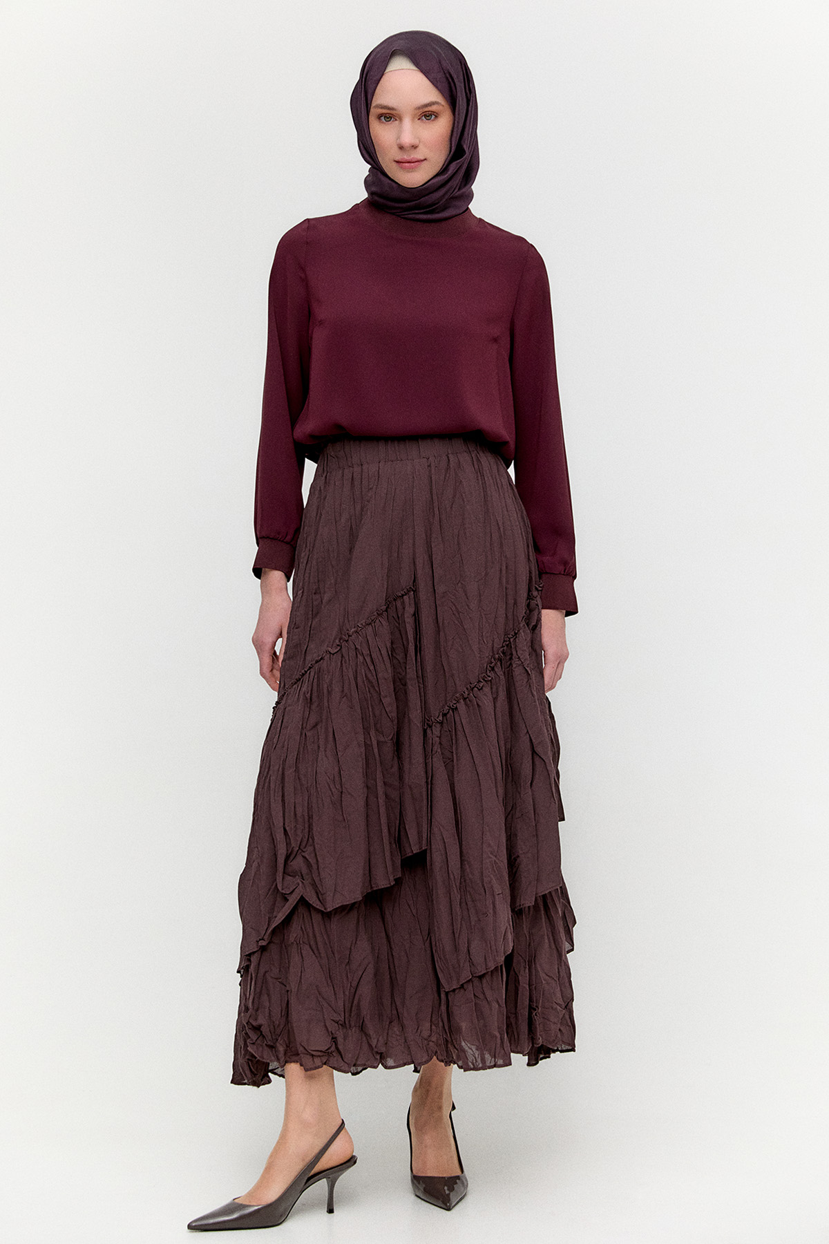 Ribanalı Detaylı Basic Tunik, Tesettür Giyim