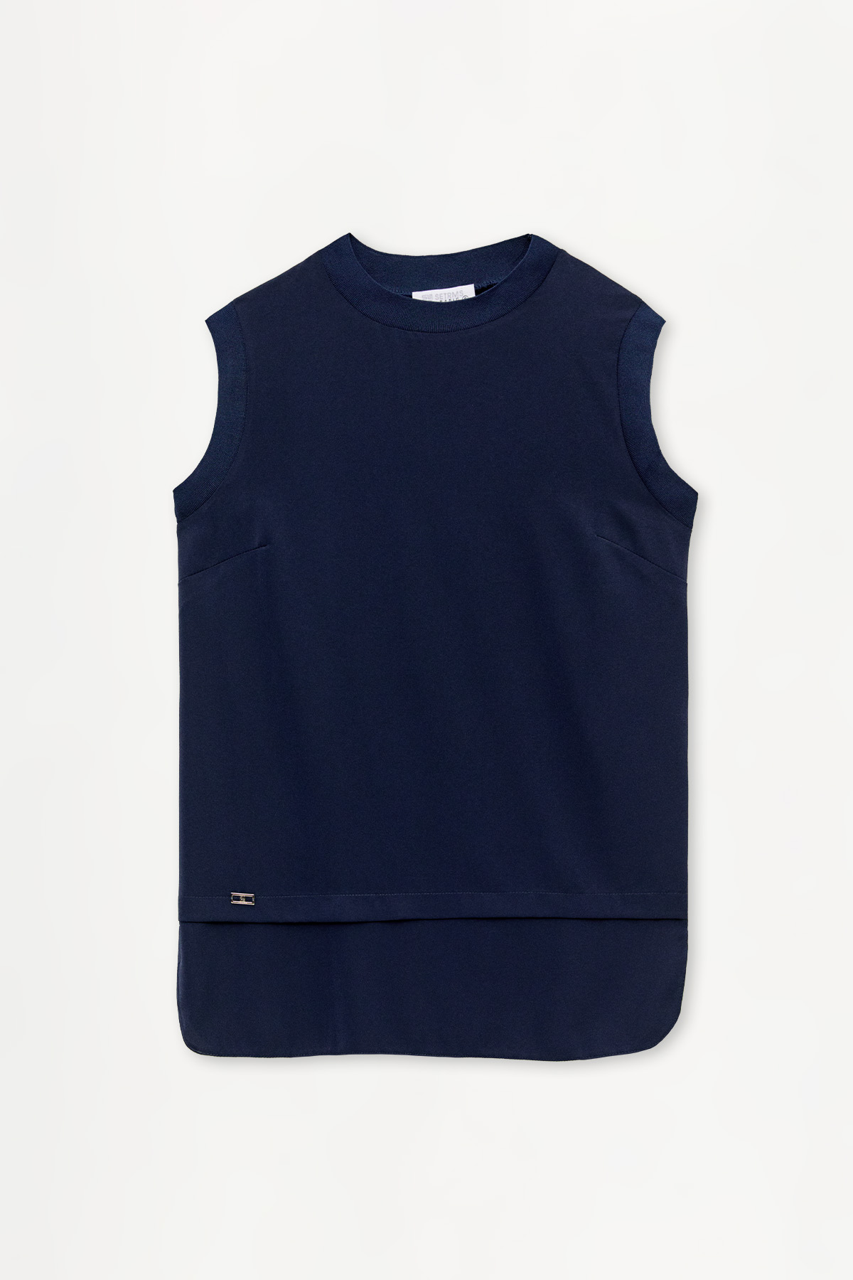 Sıfır Kollu Allerli Basic Tunik, Tesettür Giyim