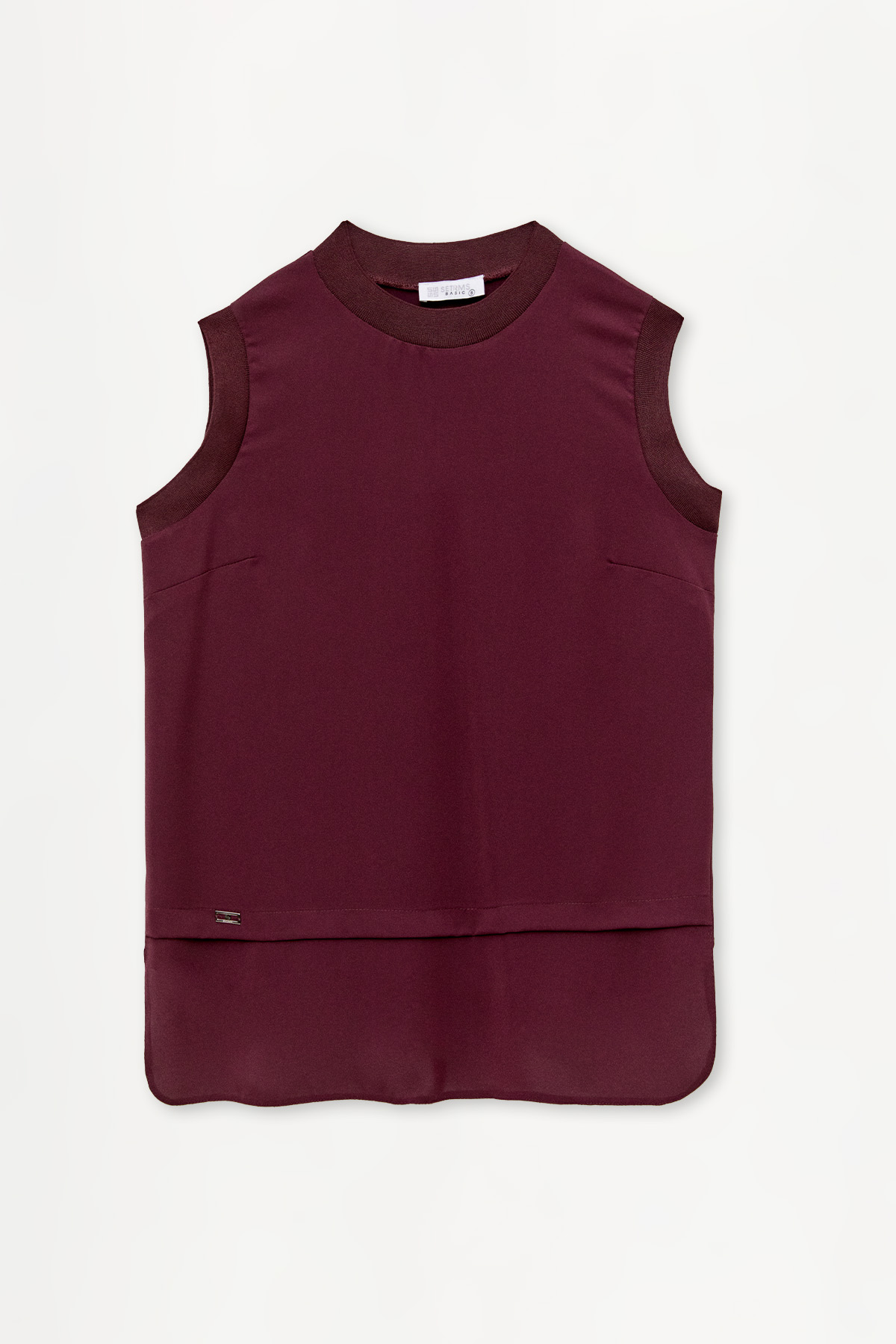 Sıfır Kollu Allerli Basic Tunik, Tesettür Giyim