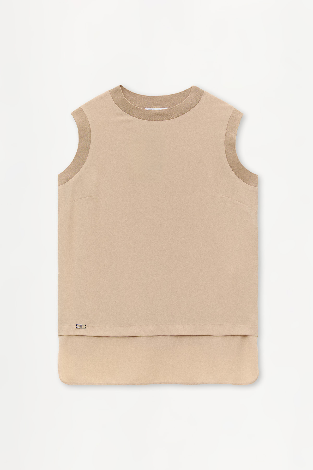Sıfır Kollu Allerli Basic Tunik, Tesettür Giyim
